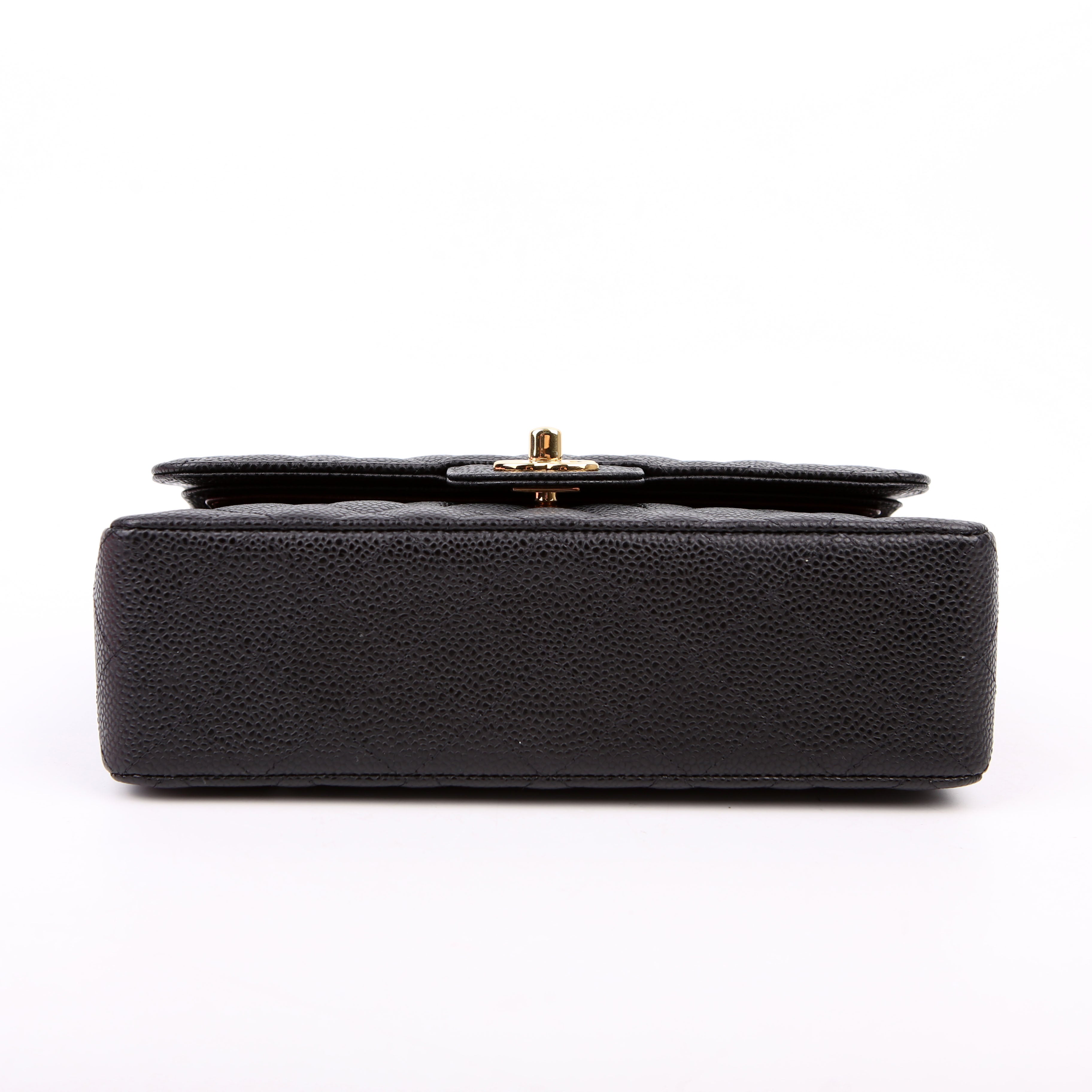 Classic Flap Small Caviar 27M Black