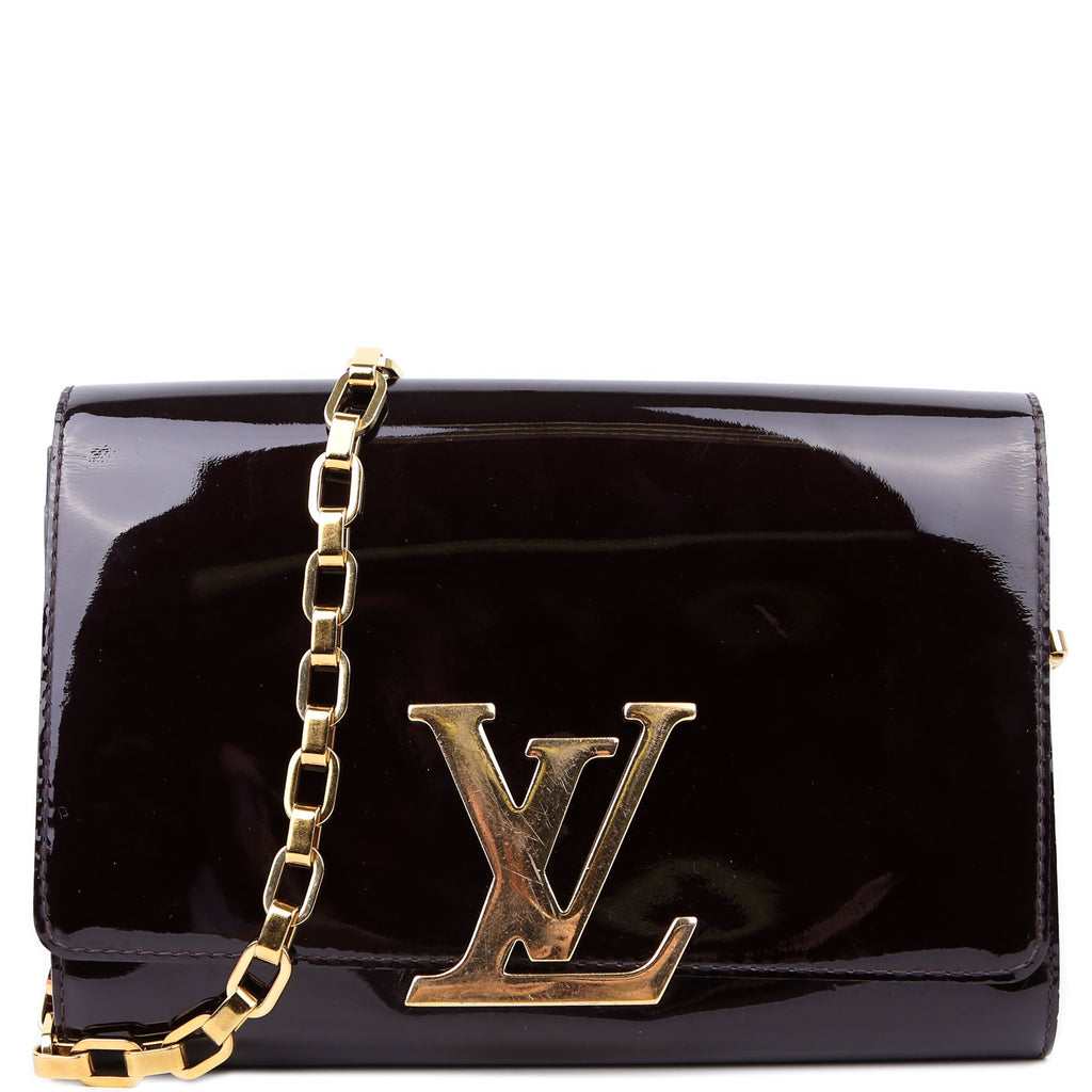 Louise MM Chain Bag Vernis Burgundy