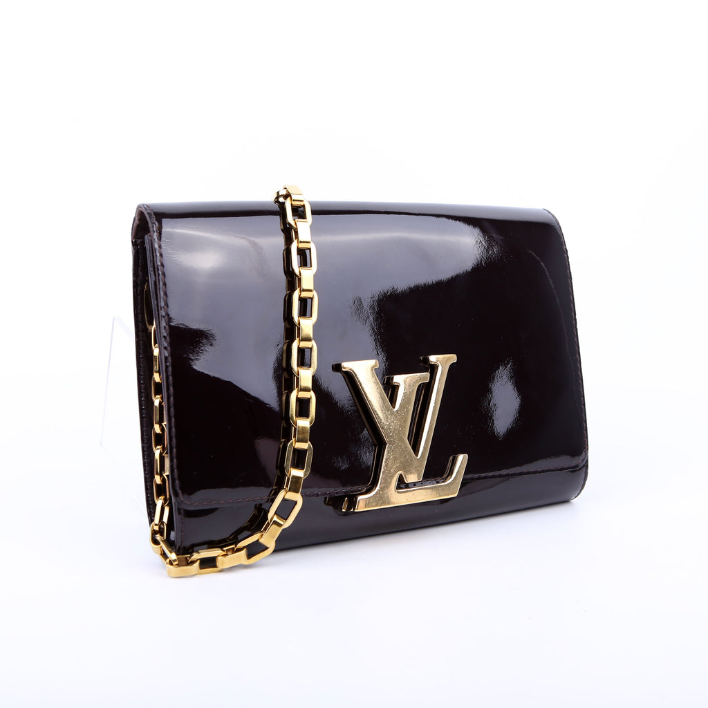 Louise MM Chain Bag Vernis Burgundy