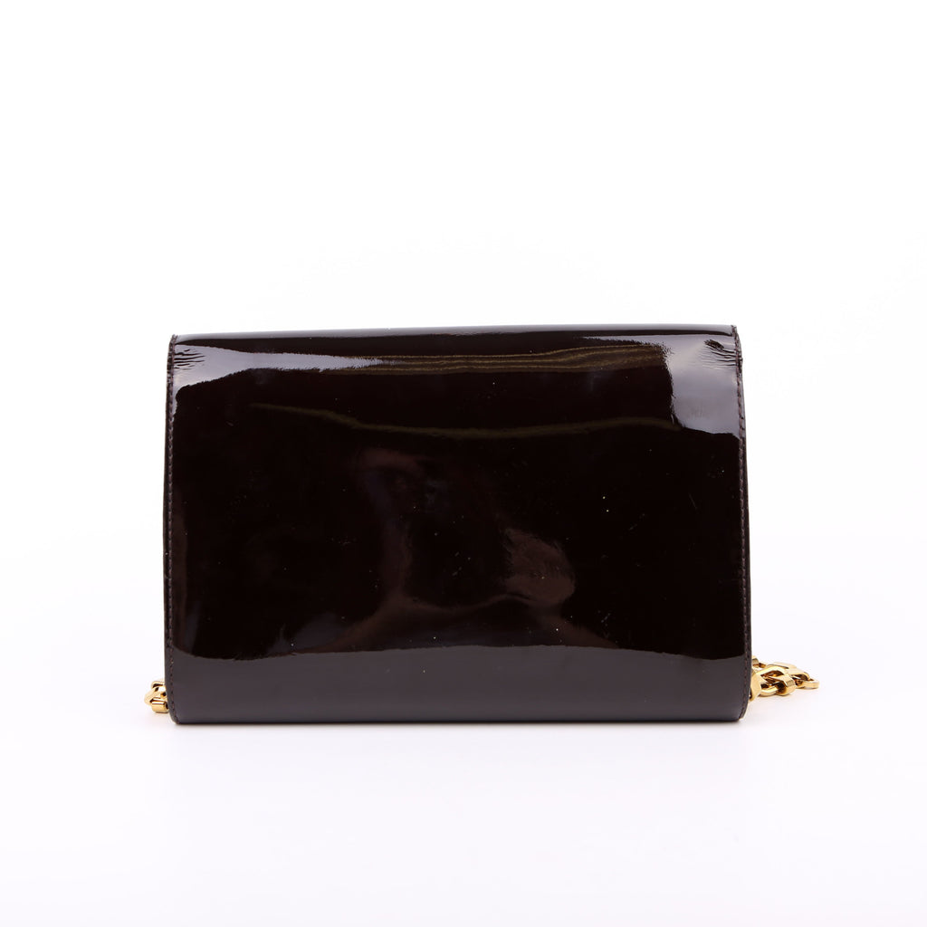 Louise MM Chain Bag Vernis Burgundy