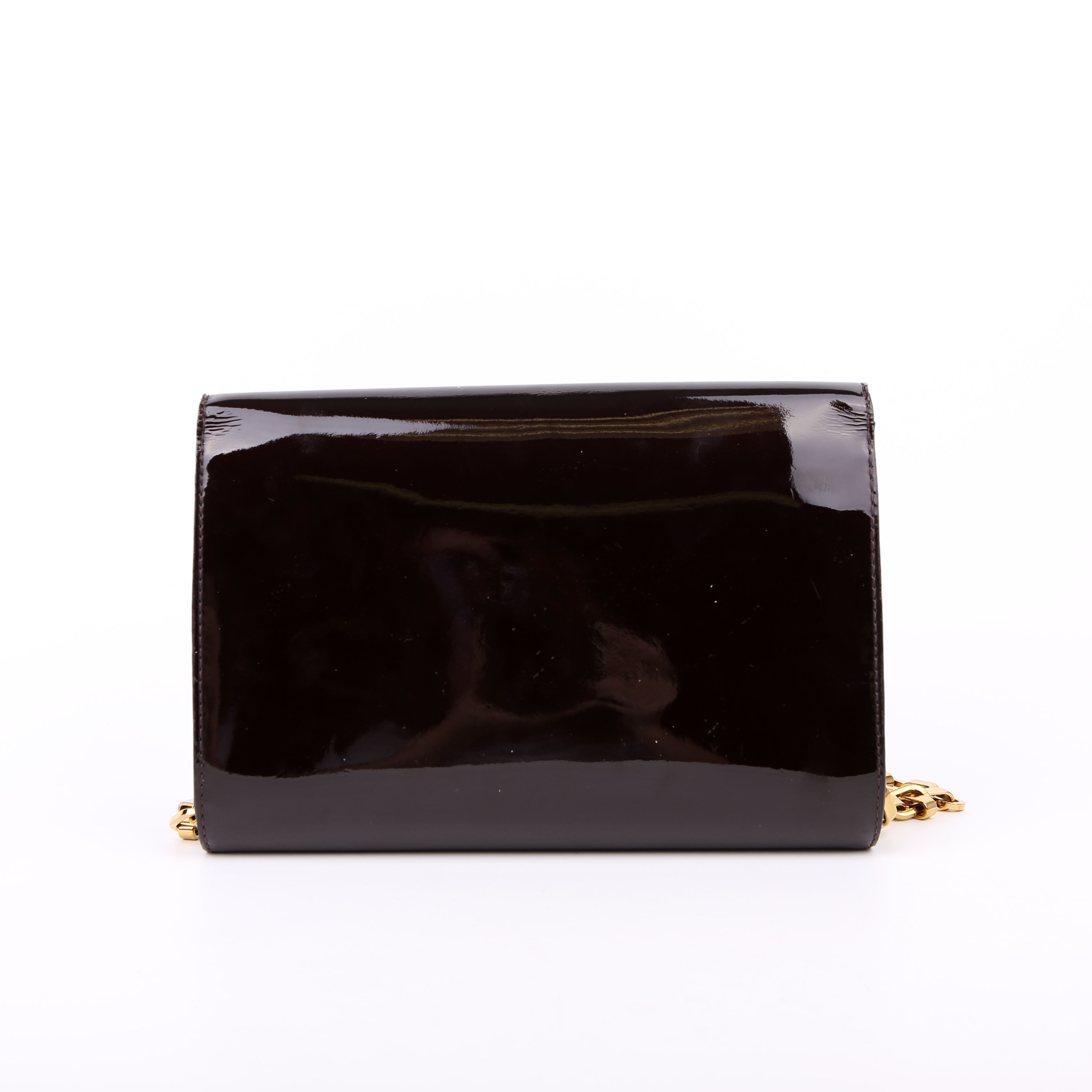 Louise MM Chain Bag Vernis Burgundy