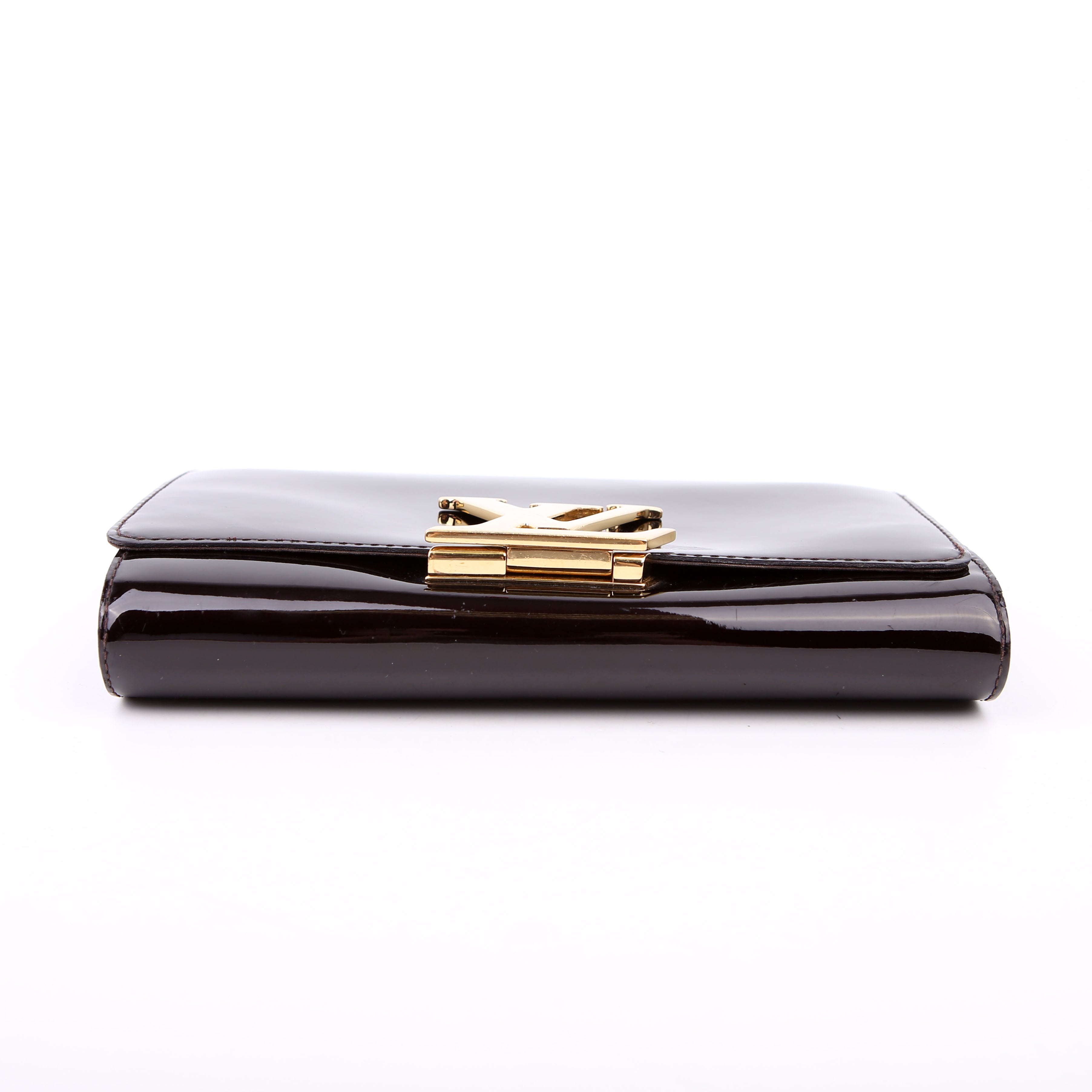 Louise MM Chain Bag Vernis Burgundy