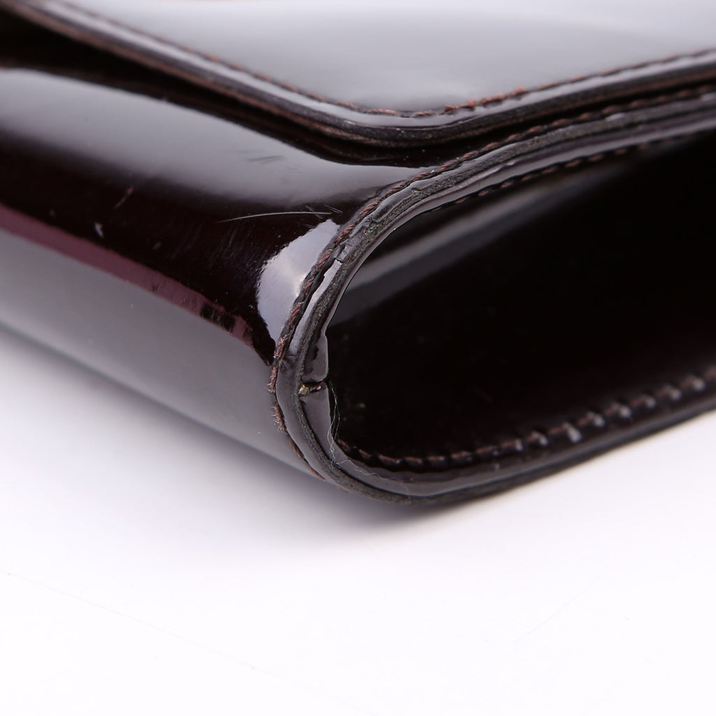 Louise MM Chain Bag Vernis Burgundy