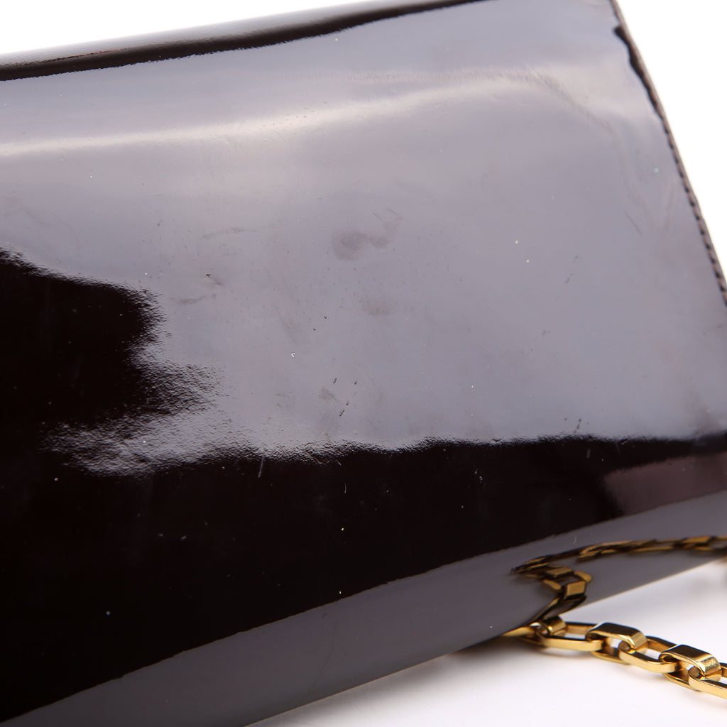 Louise MM Chain Bag Vernis Burgundy