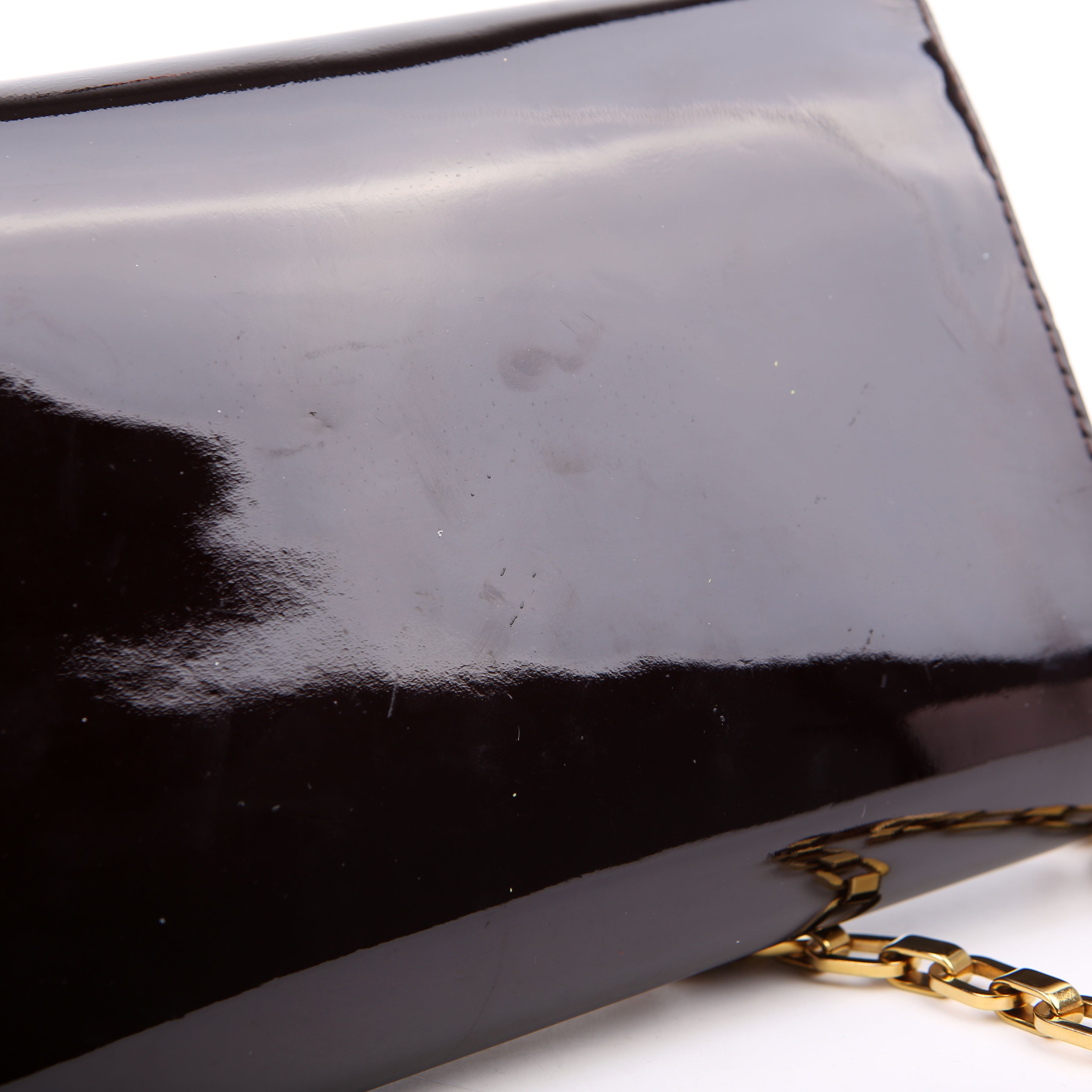 Louise MM Chain Bag Vernis Burgundy