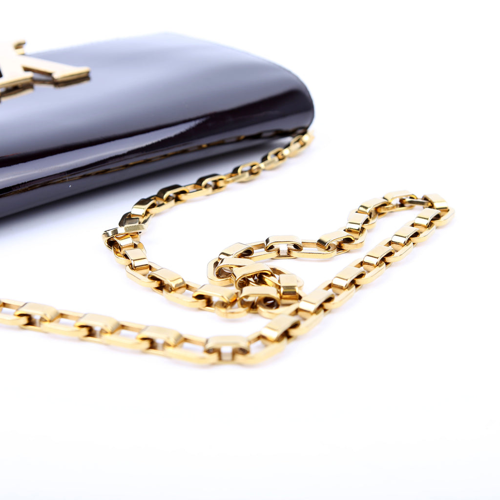 Louise MM Chain Bag Vernis Burgundy