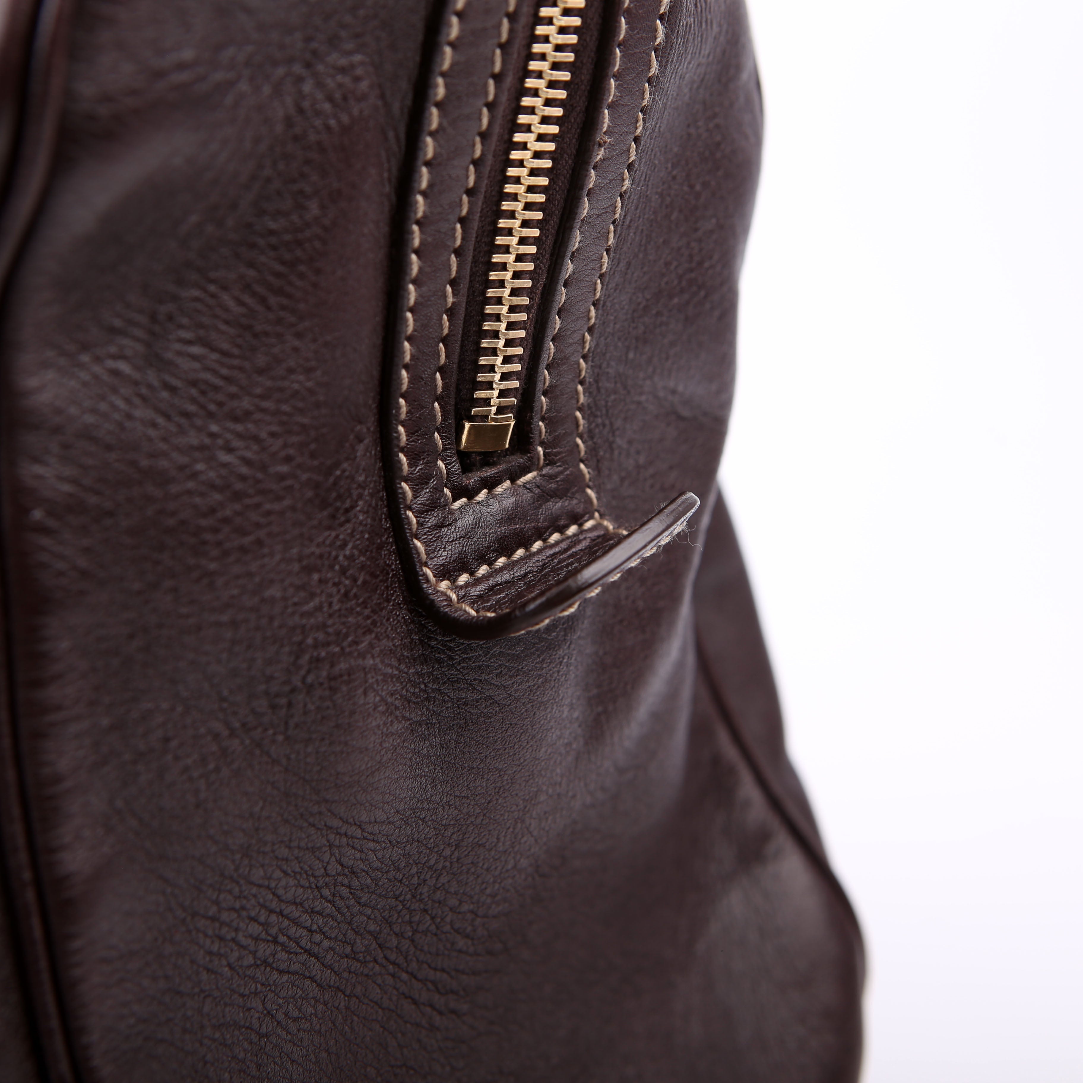 Gucci 175401 Dialux Britt Boston Bag Brown