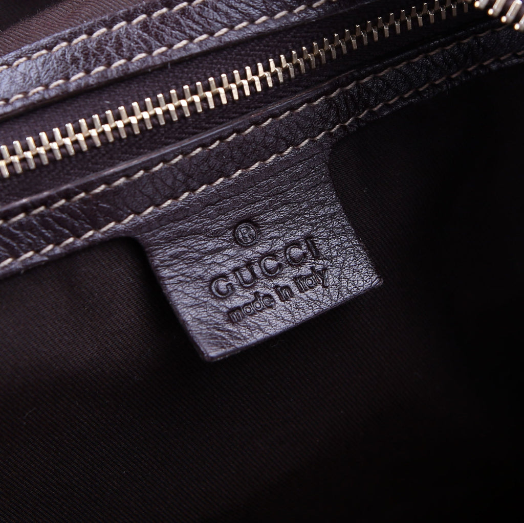 Gucci 175401 Dialux Britt Boston Bag Brown