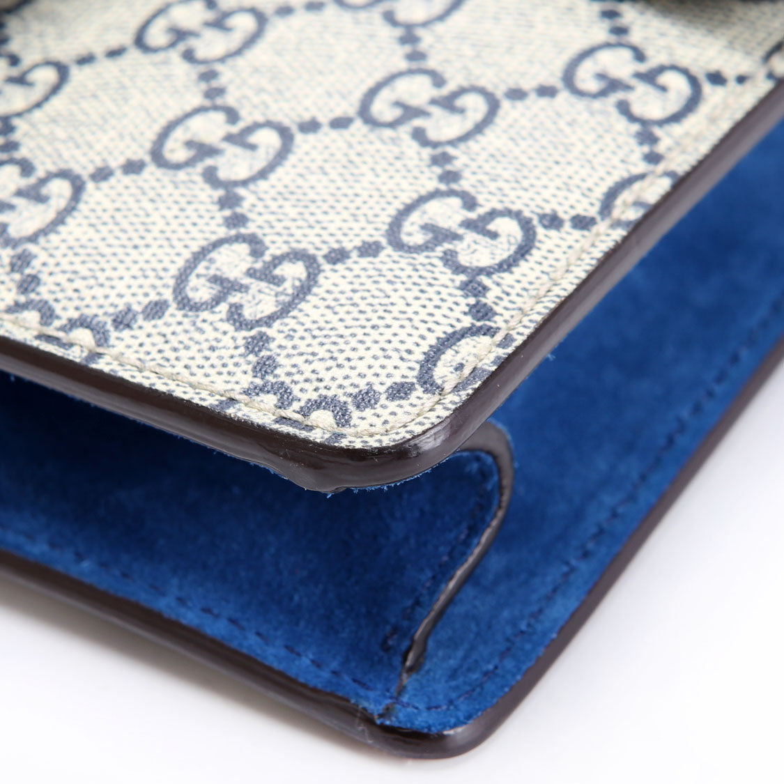 Gucci 421970 Dionysus GG Blooms Shoulder Mini Blue