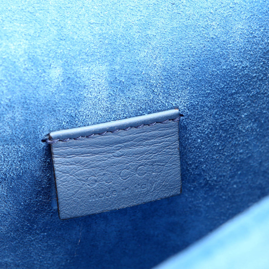 Gucci 421970 Dionysus GG Blooms Shoulder Mini Blue