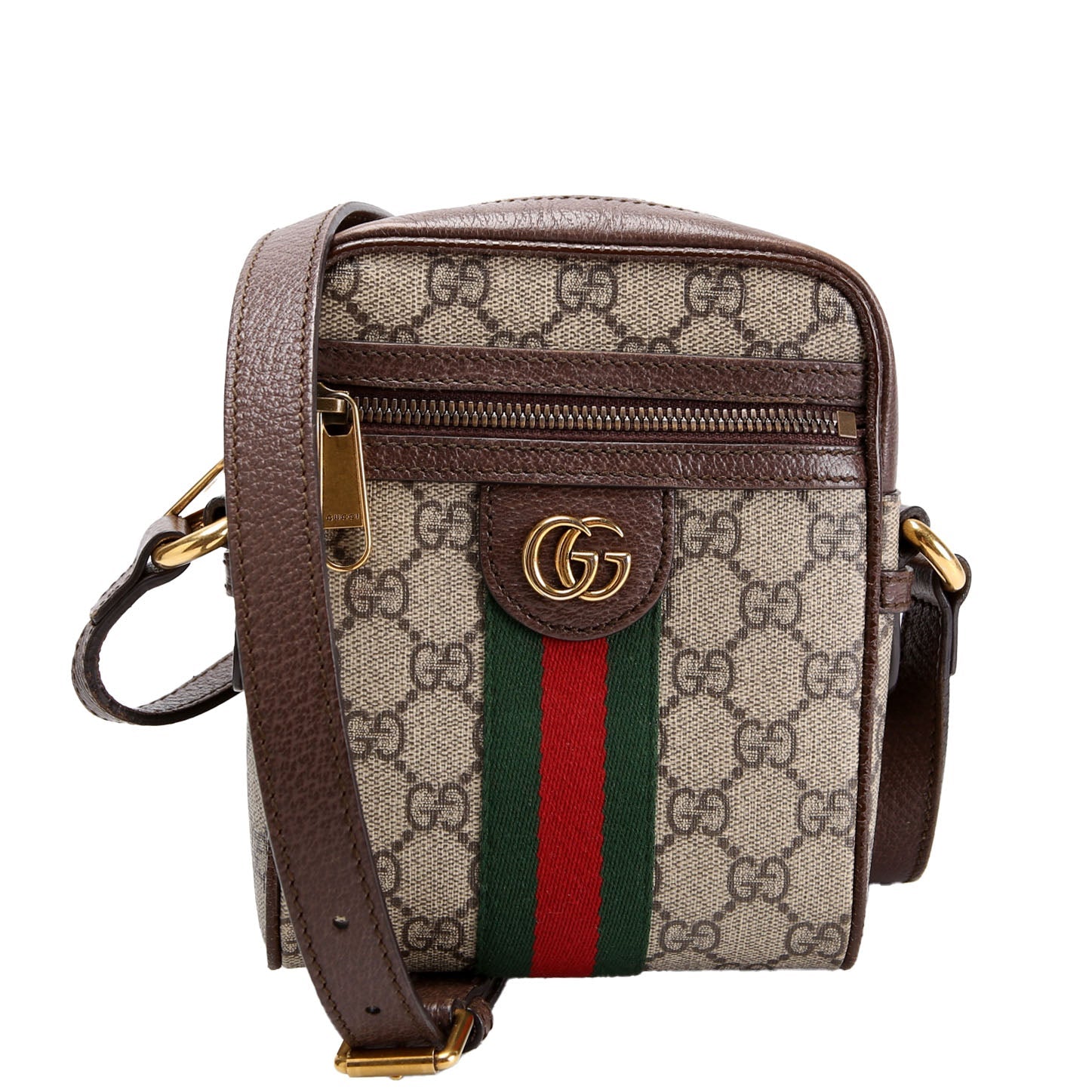 Gucci 598127 Ophidia GG Shoulder Bag Brown/Beige/Green/Red