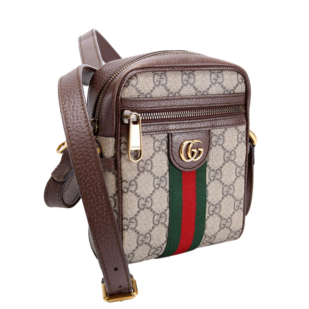Gucci 598127 Ophidia GG Shoulder Bag Brown/Beige/Green/Red