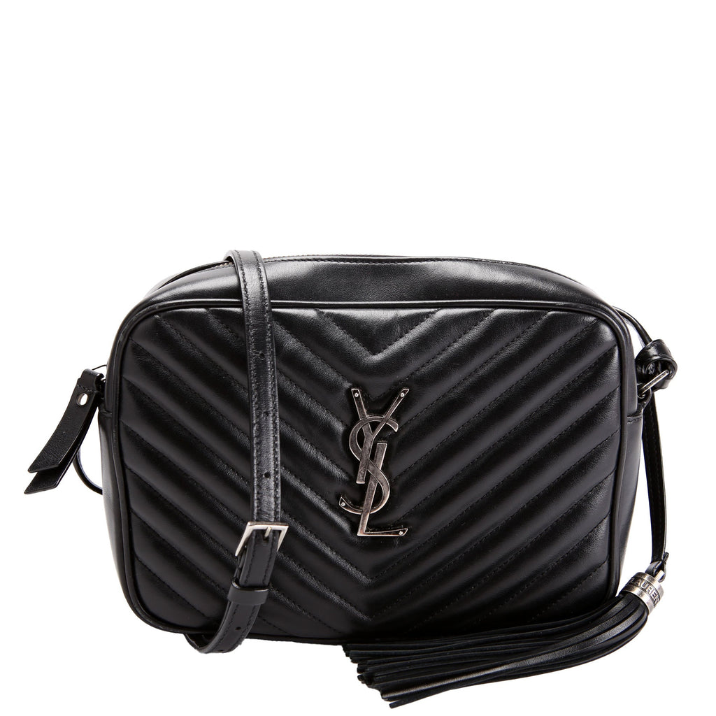 SAINT LAURENT Lou Camera Bag Quilted 612544 Black