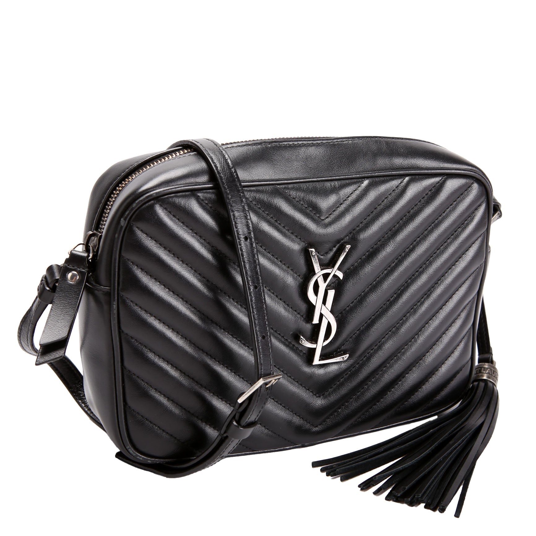 SAINT LAURENT Lou Camera Bag Quilted 612544 Black
