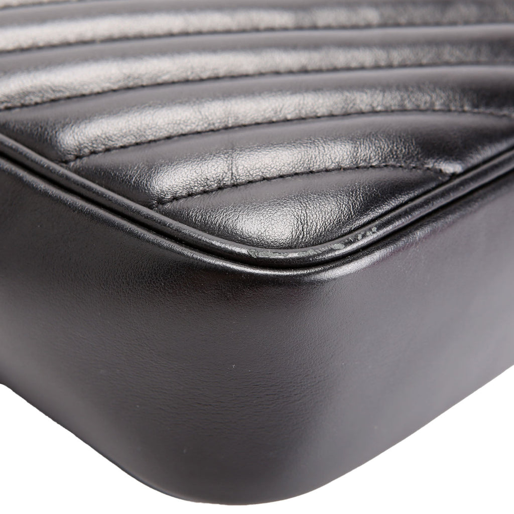 SAINT LAURENT Lou Camera Bag Quilted 612544 Black