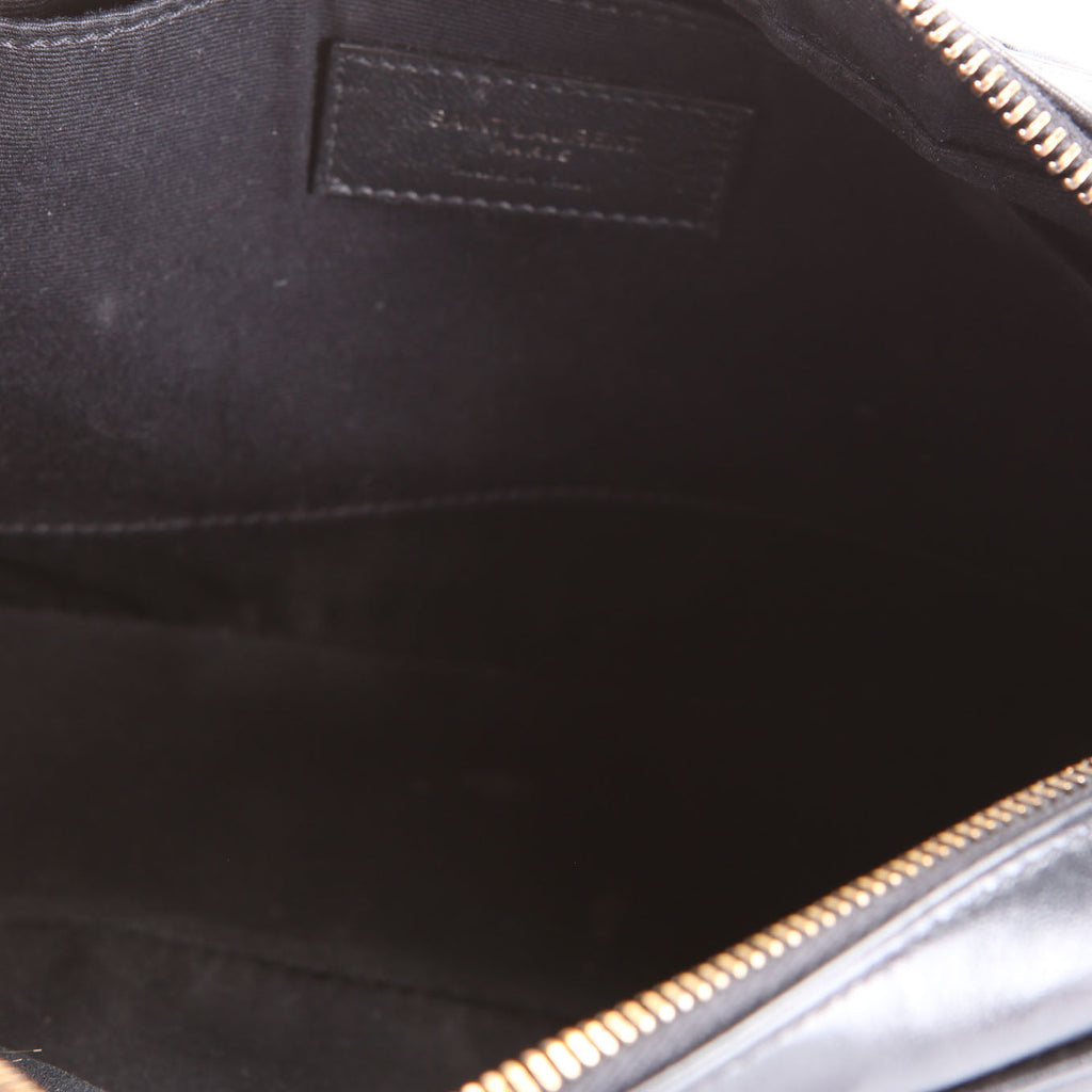 SAINT LAURENT Lou Camera Bag Quilted 612544 Black