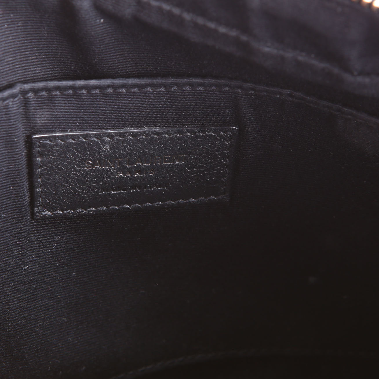 SAINT LAURENT Lou Camera Bag Quilted 612544 Black