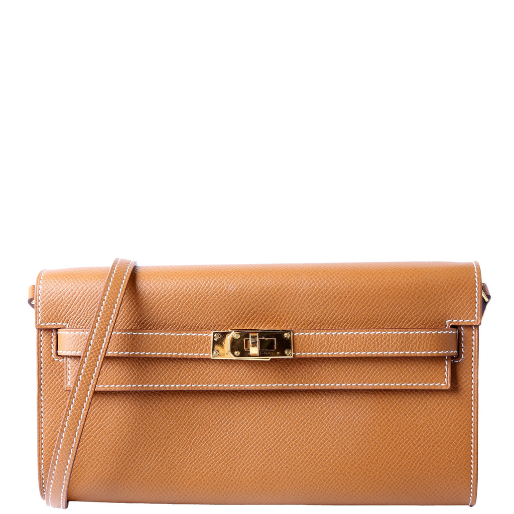 Hermes Kelly To Go Wallet Epsom 2021 Fauve Barenia Faubourg
