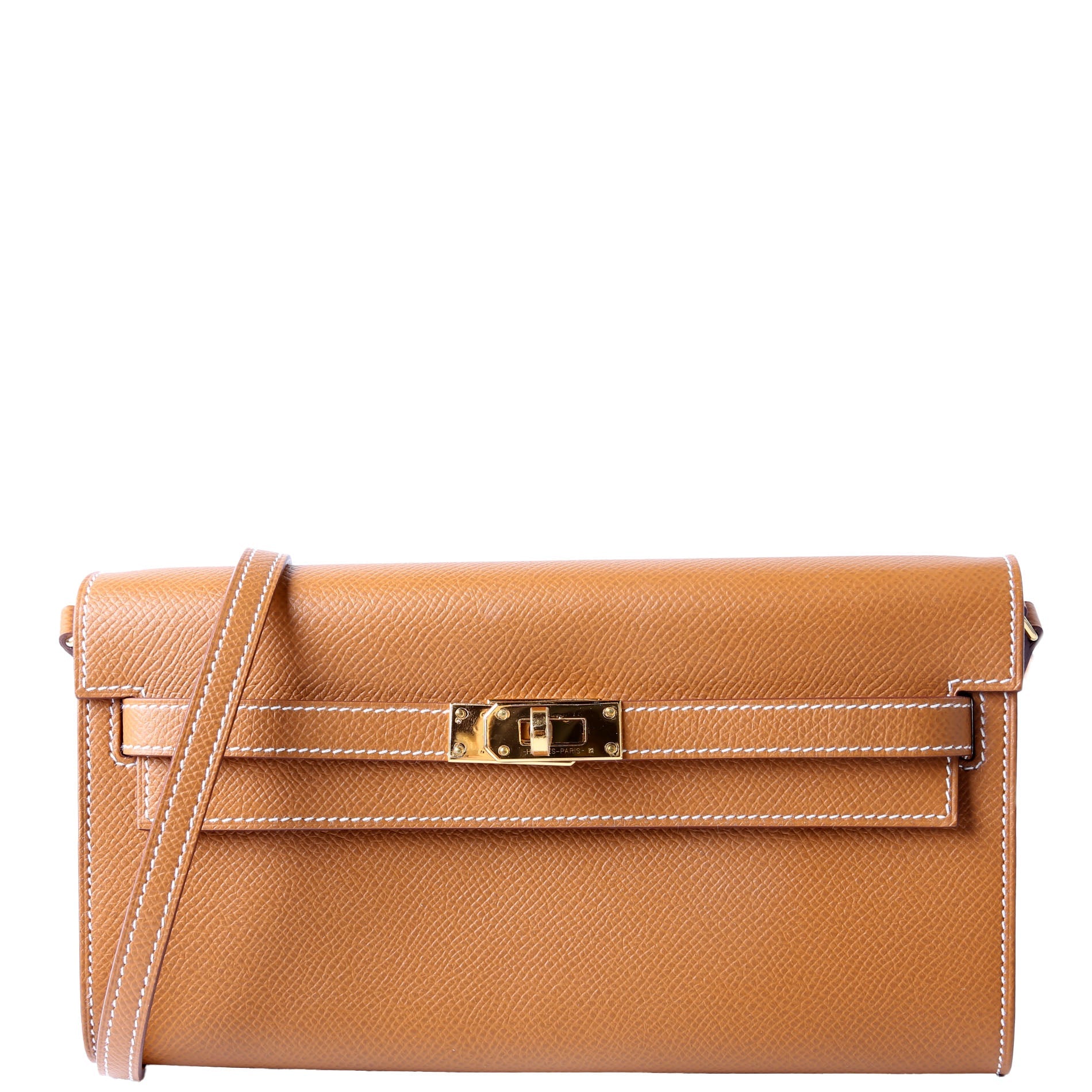 Hermes Kelly To Go Wallet Epsom 2021 Fauve Barenia Faubourg