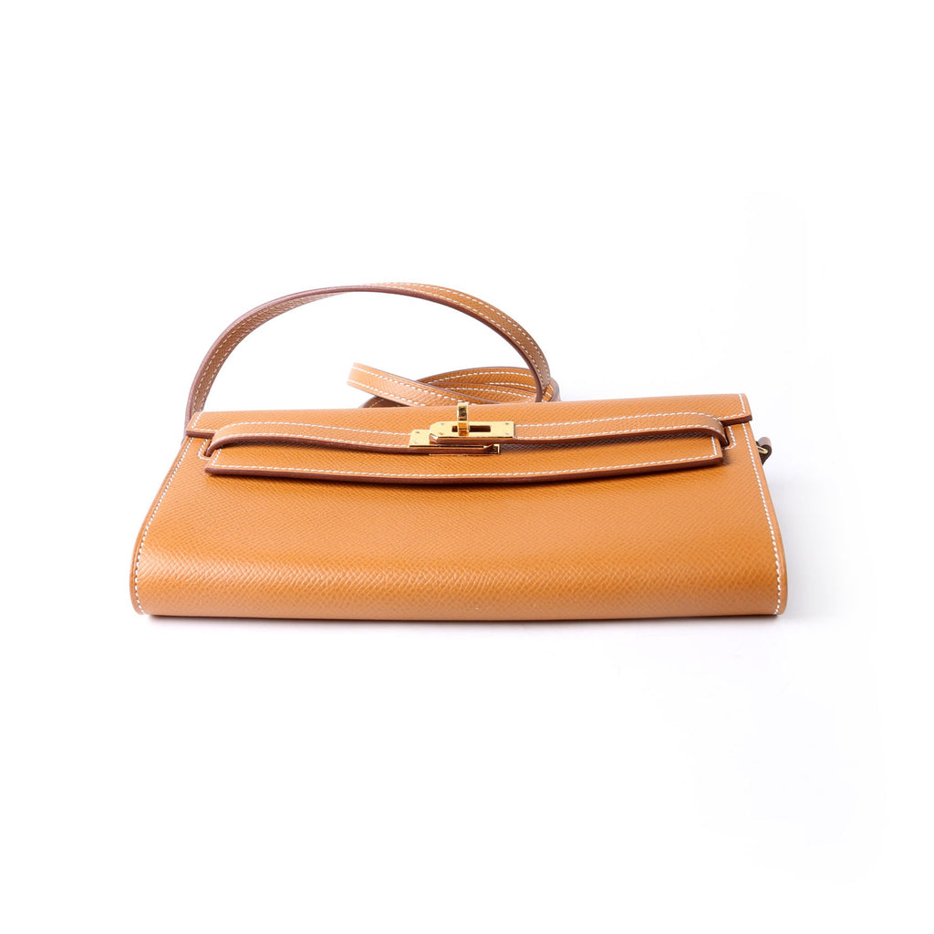 Hermes Kelly To Go Wallet Epsom 2021 Fauve Barenia Faubourg