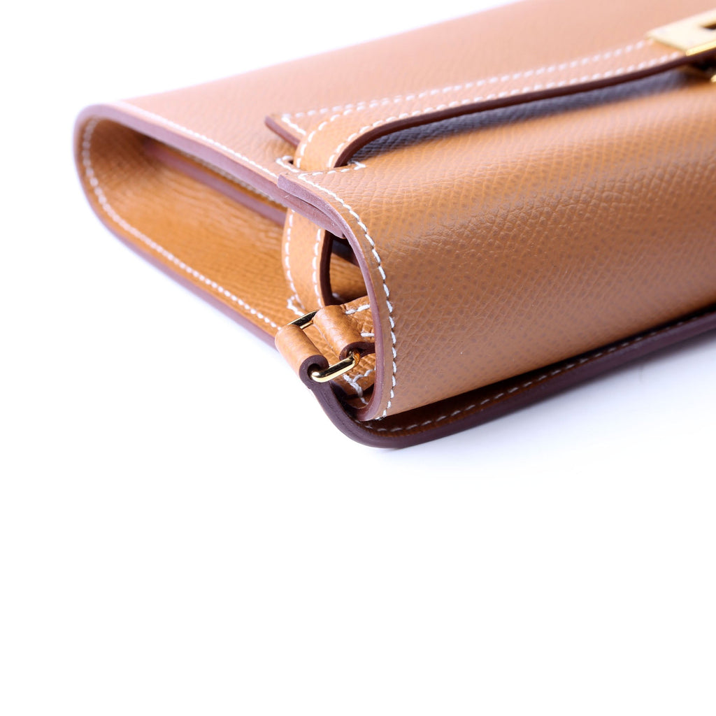 Hermes Kelly To Go Wallet Epsom 2021 Fauve Barenia Faubourg