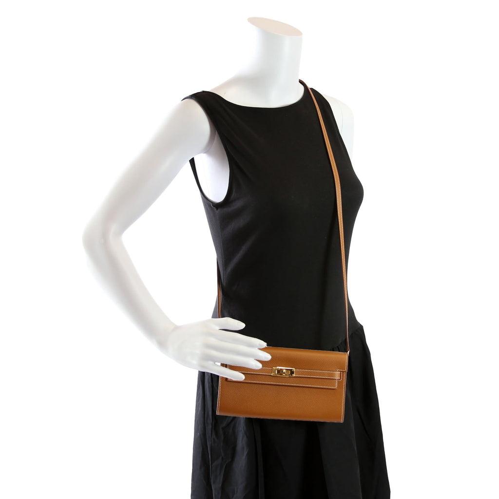 Hermes Kelly To Go Wallet Epsom 2021 Fauve Barenia Faubourg