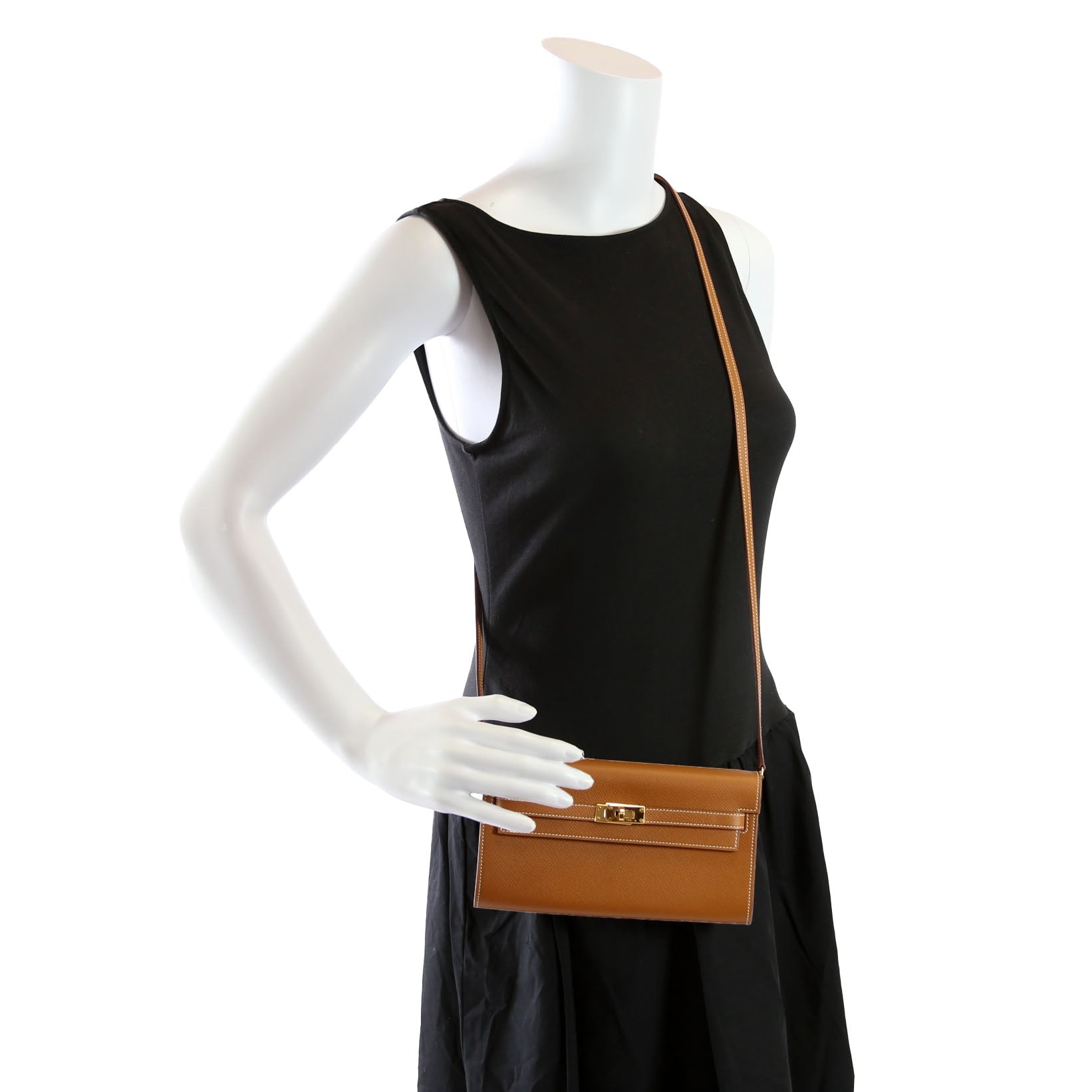 Hermes Kelly To Go Wallet Epsom 2021 Fauve Barenia Faubourg