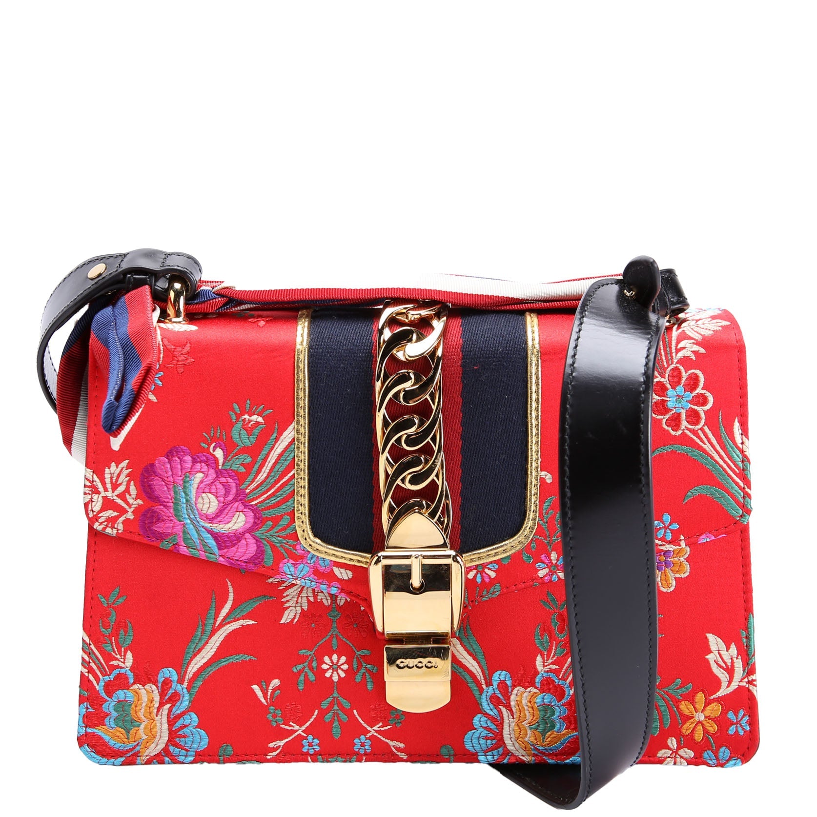 Gucci 421882 Floral Sylvie Shoulder Small