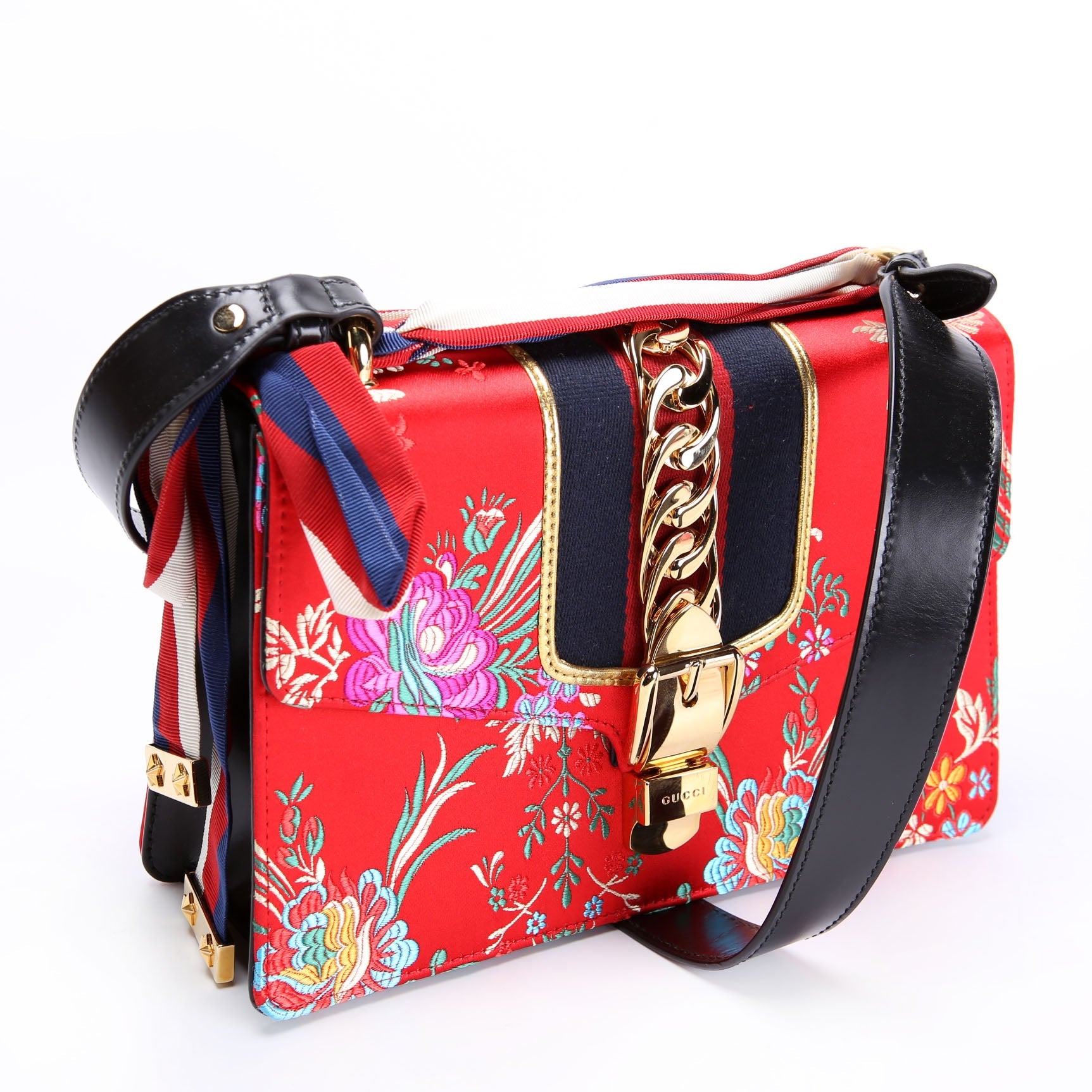 Gucci 421882 Floral Sylvie Shoulder Small