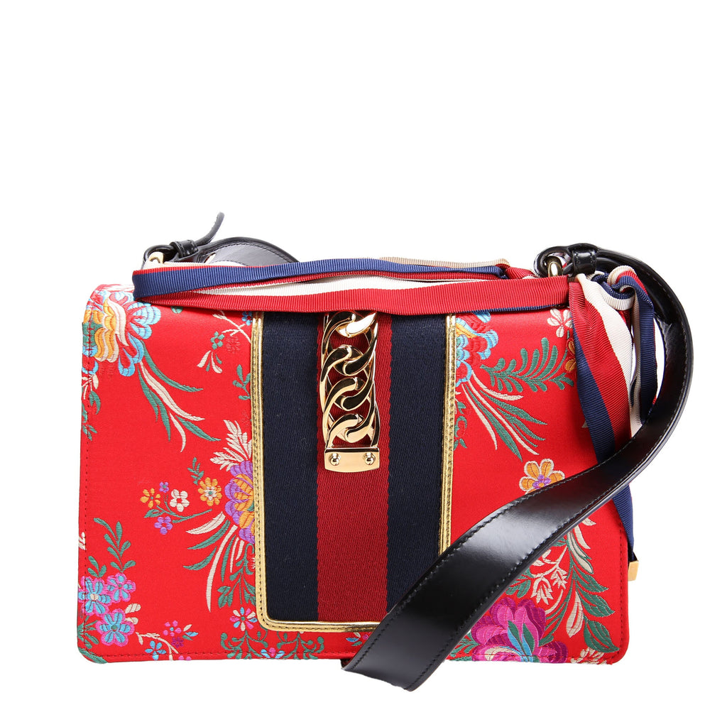 Gucci 421882 Floral Sylvie Shoulder Small