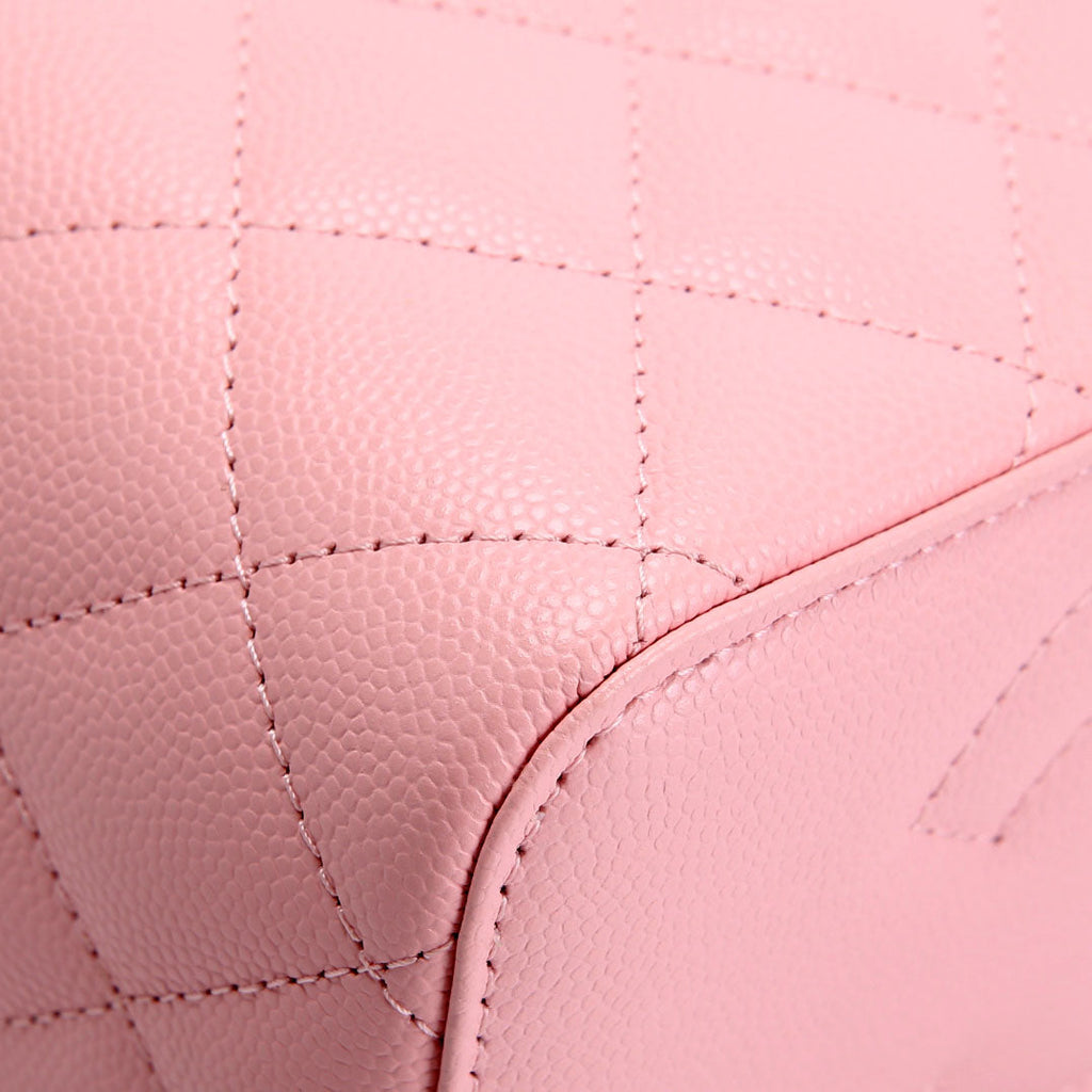 CC Vanity Small Chain Quilted Caviar RFID