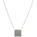 223514 Logo Plate Necklace 925