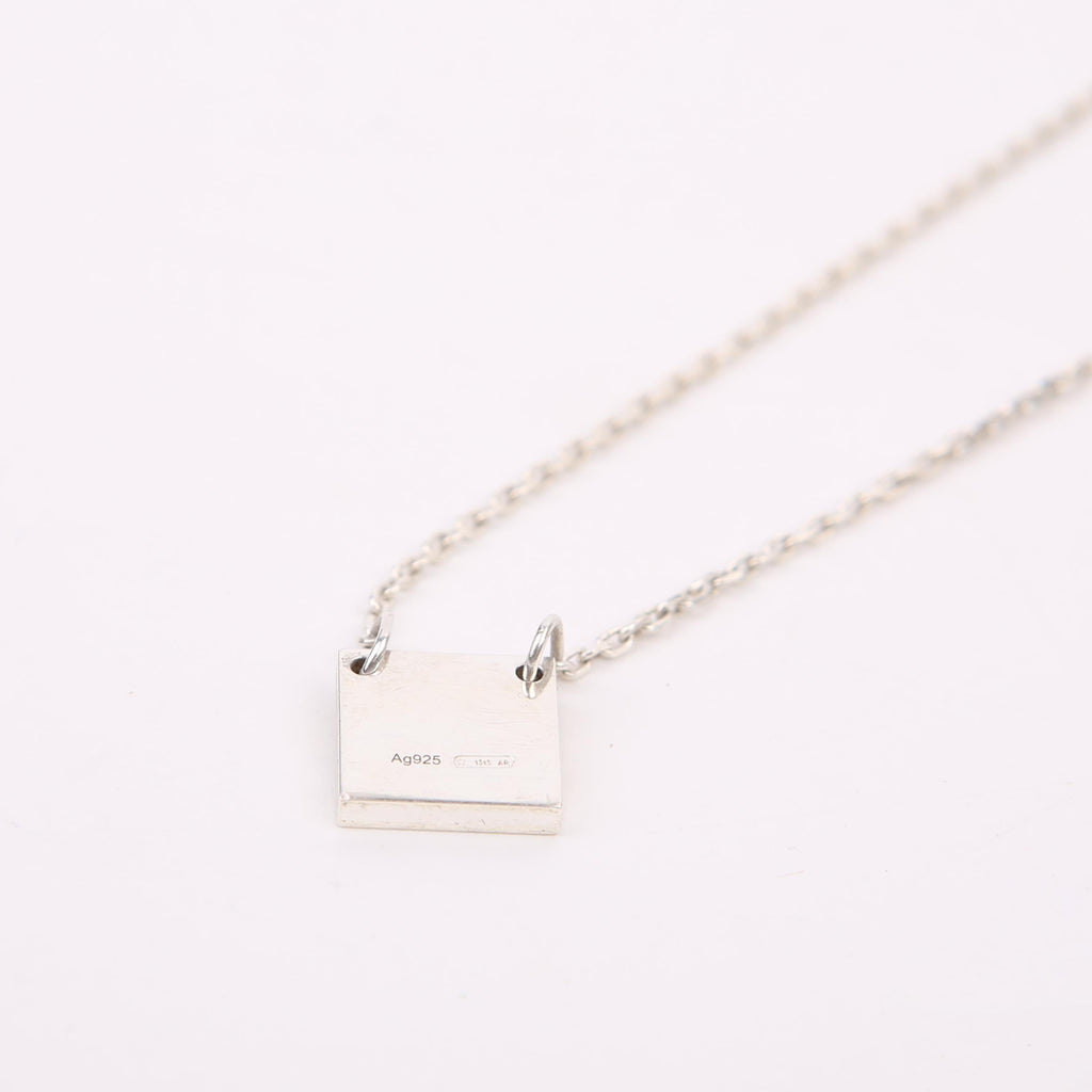 223514 Logo Plate Necklace 925