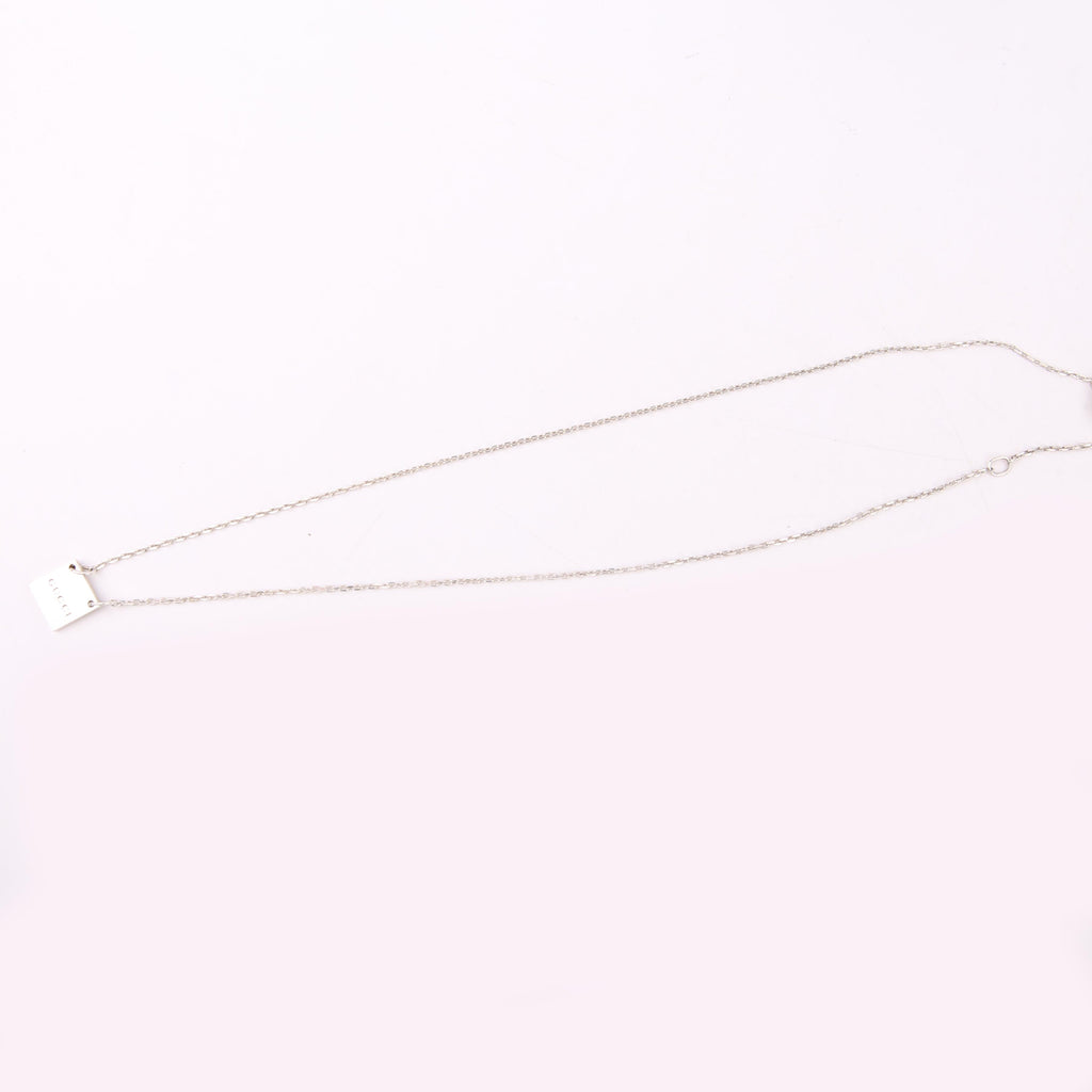 223514 Logo Plate Necklace 925