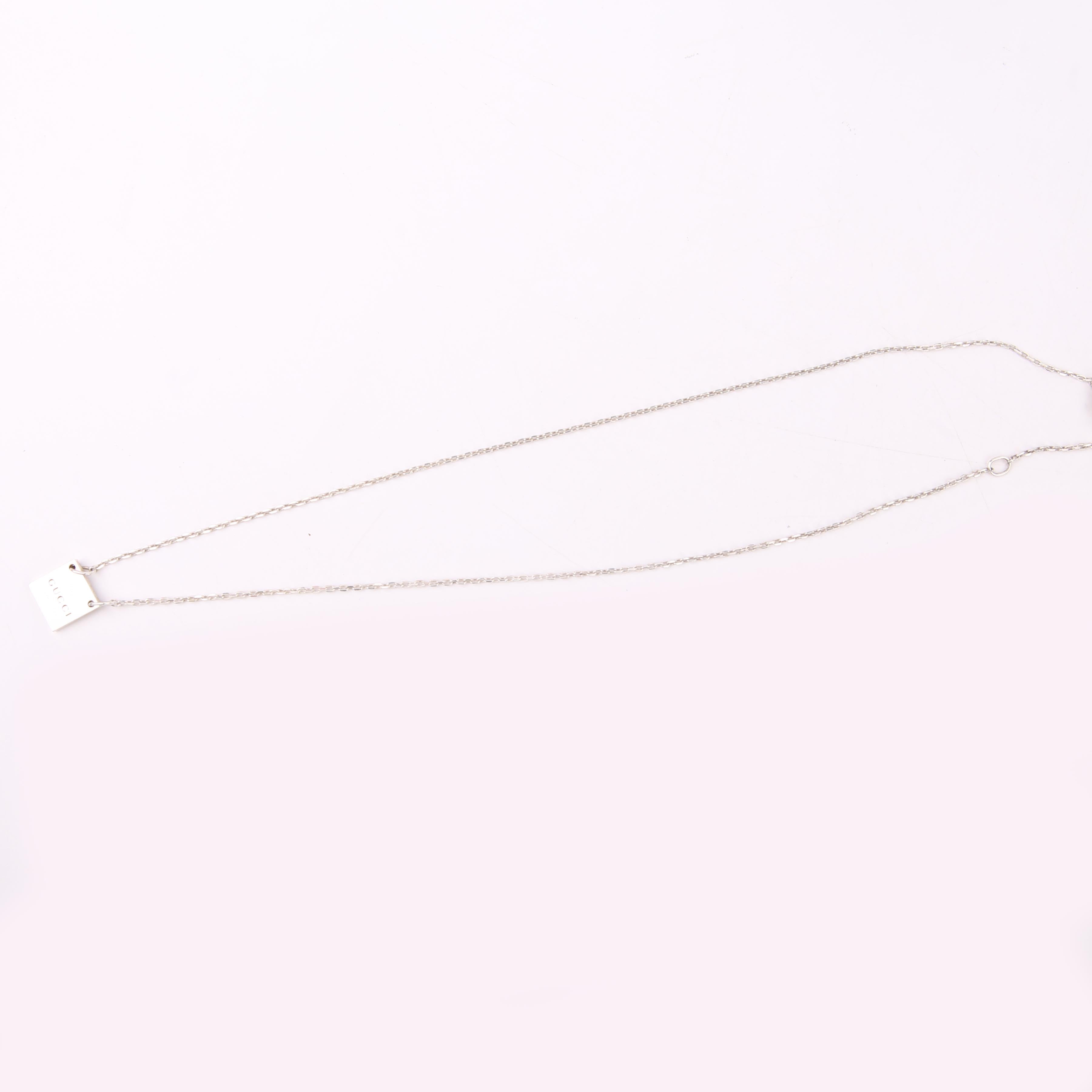 223514 Logo Plate Necklace 925