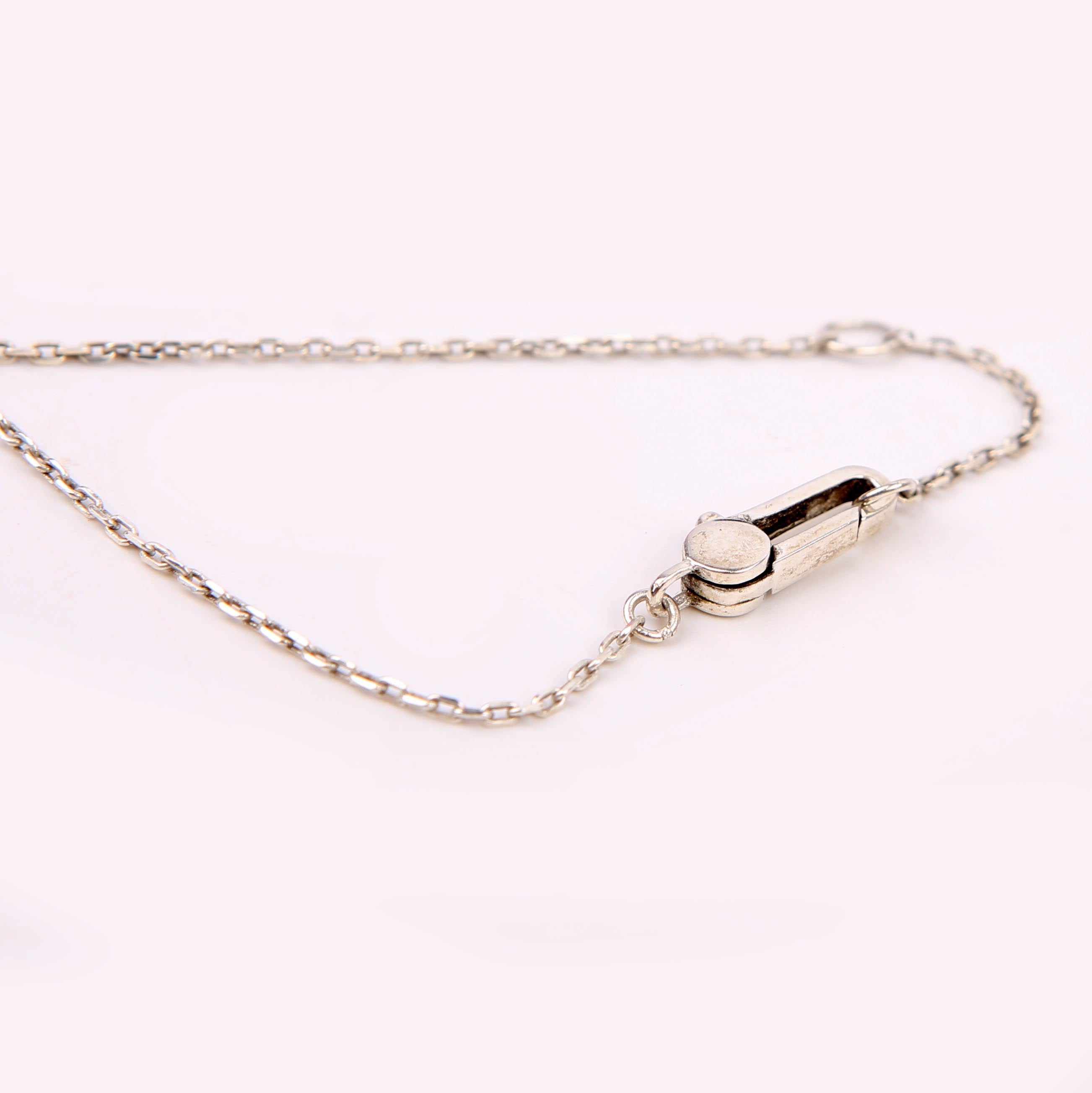 223514 Logo Plate Necklace 925