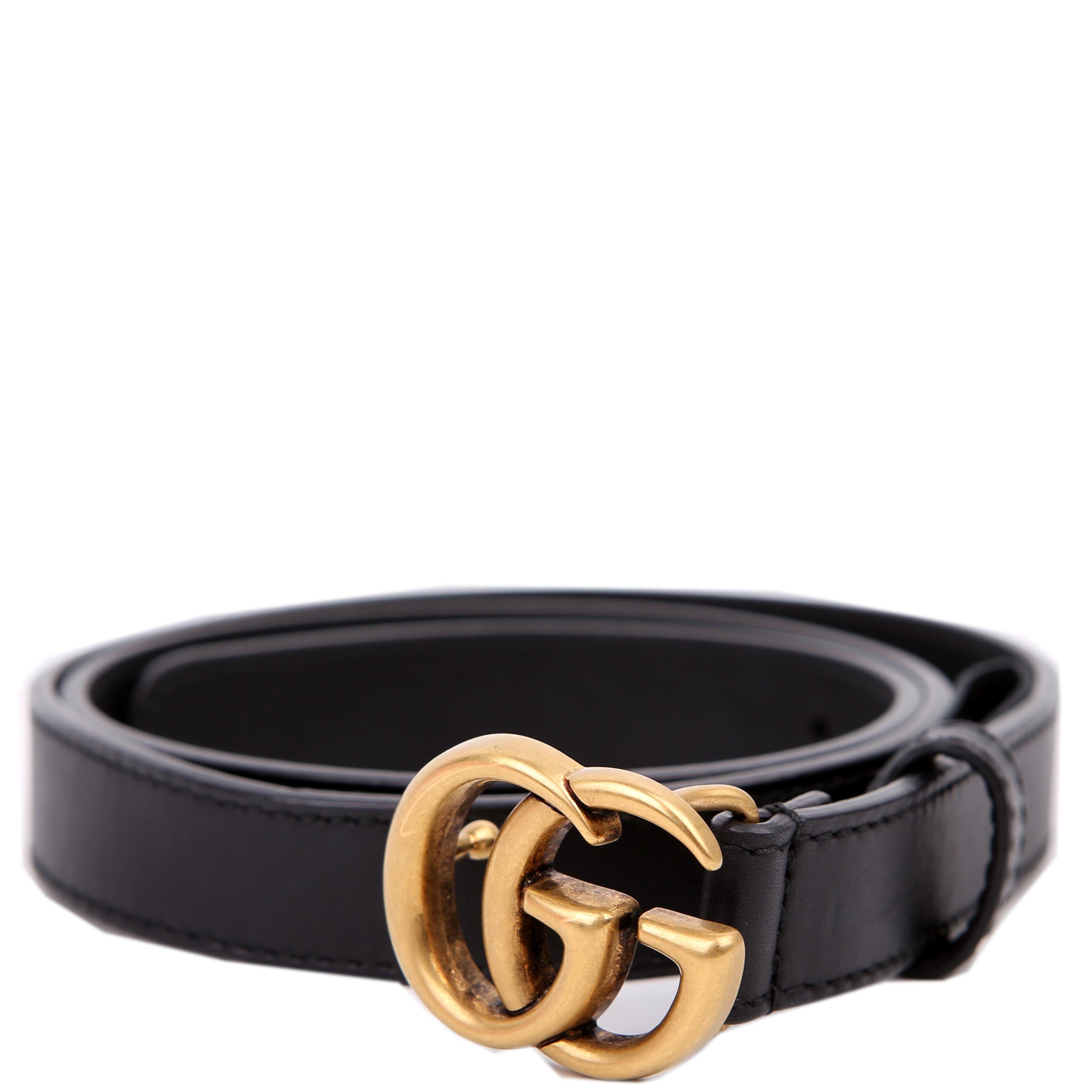Gucci 409417 GG Marmont Thin Belt Size 80/32