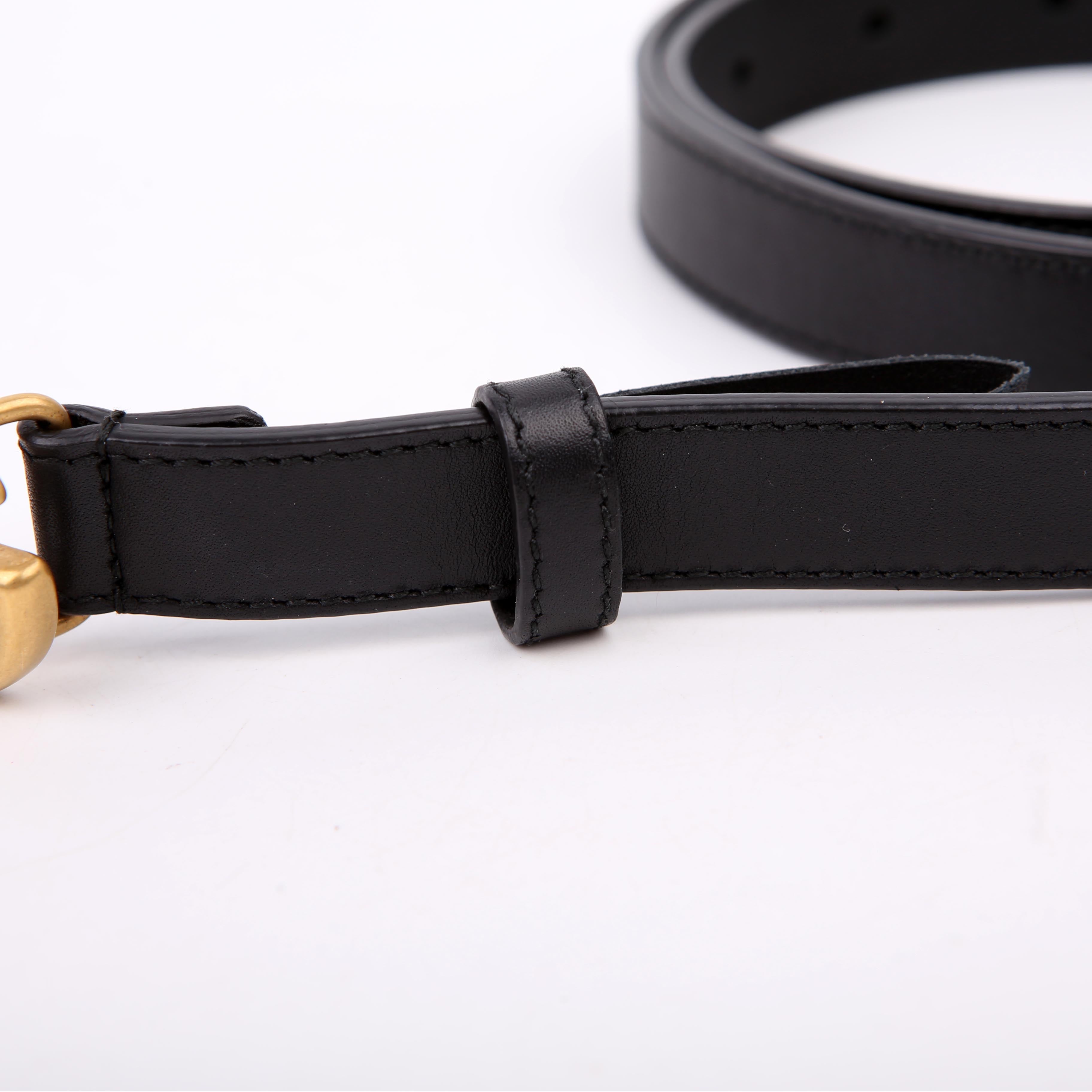 Gucci 409417 GG Marmont Thin Belt Size 80/32
