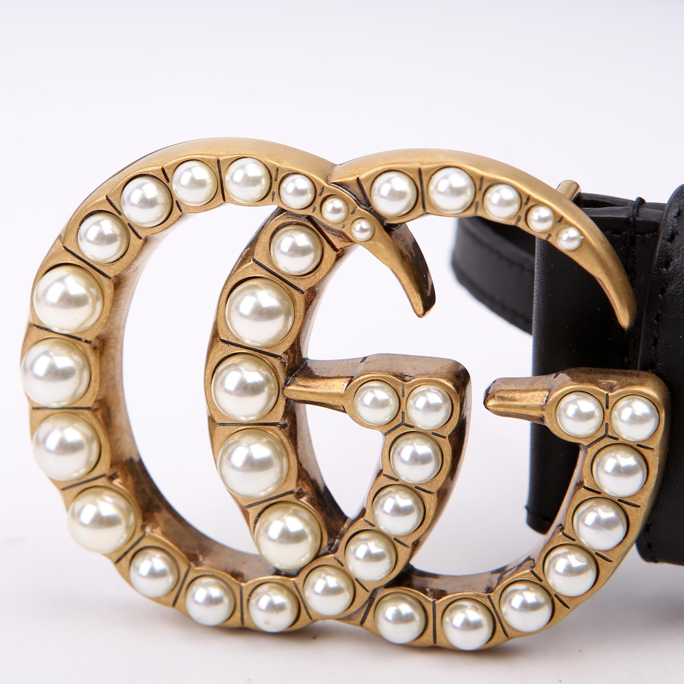 453260 GG Pearl Stud Belt Size 100/40