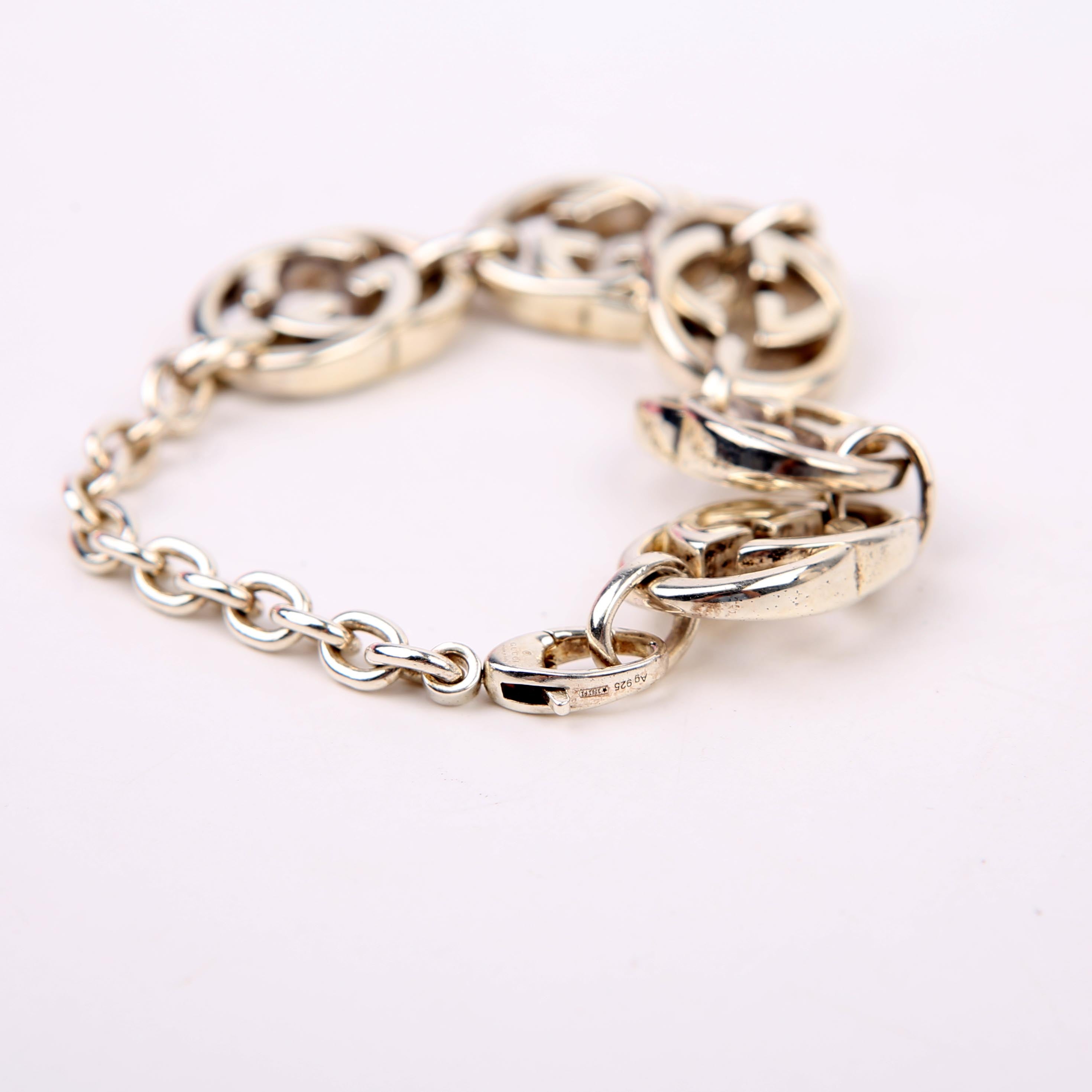 Britt Interlocking G Bracelet 925