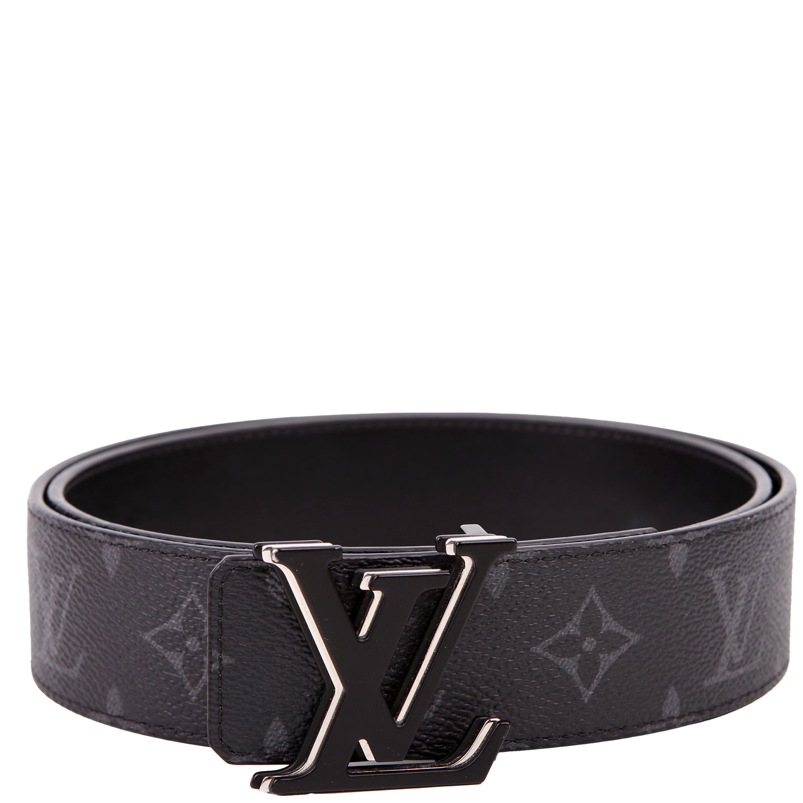 LV Initiales 40MM Reversible Leather/Monogram Eclipse Belt Size 85/34