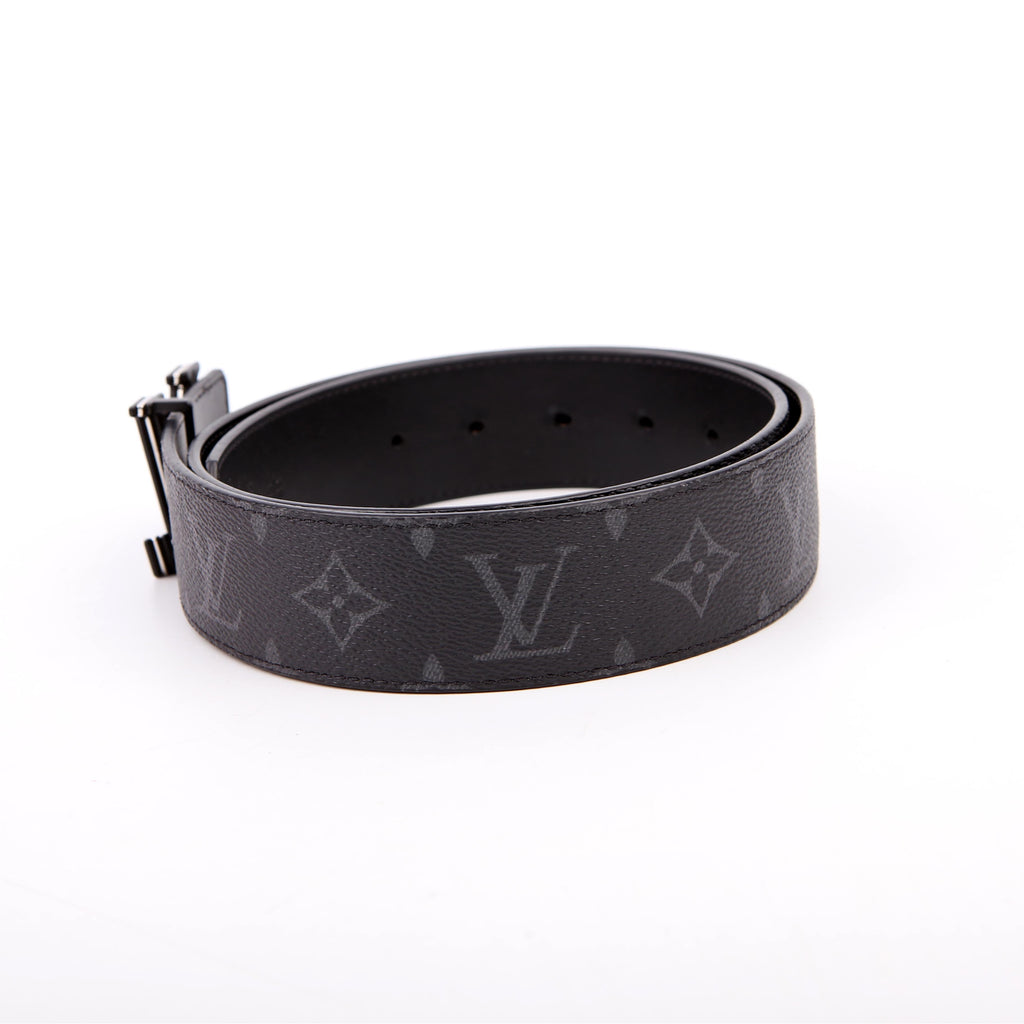 LV Initiales 40MM Reversible Leather/Monogram Eclipse Belt Size 85/34