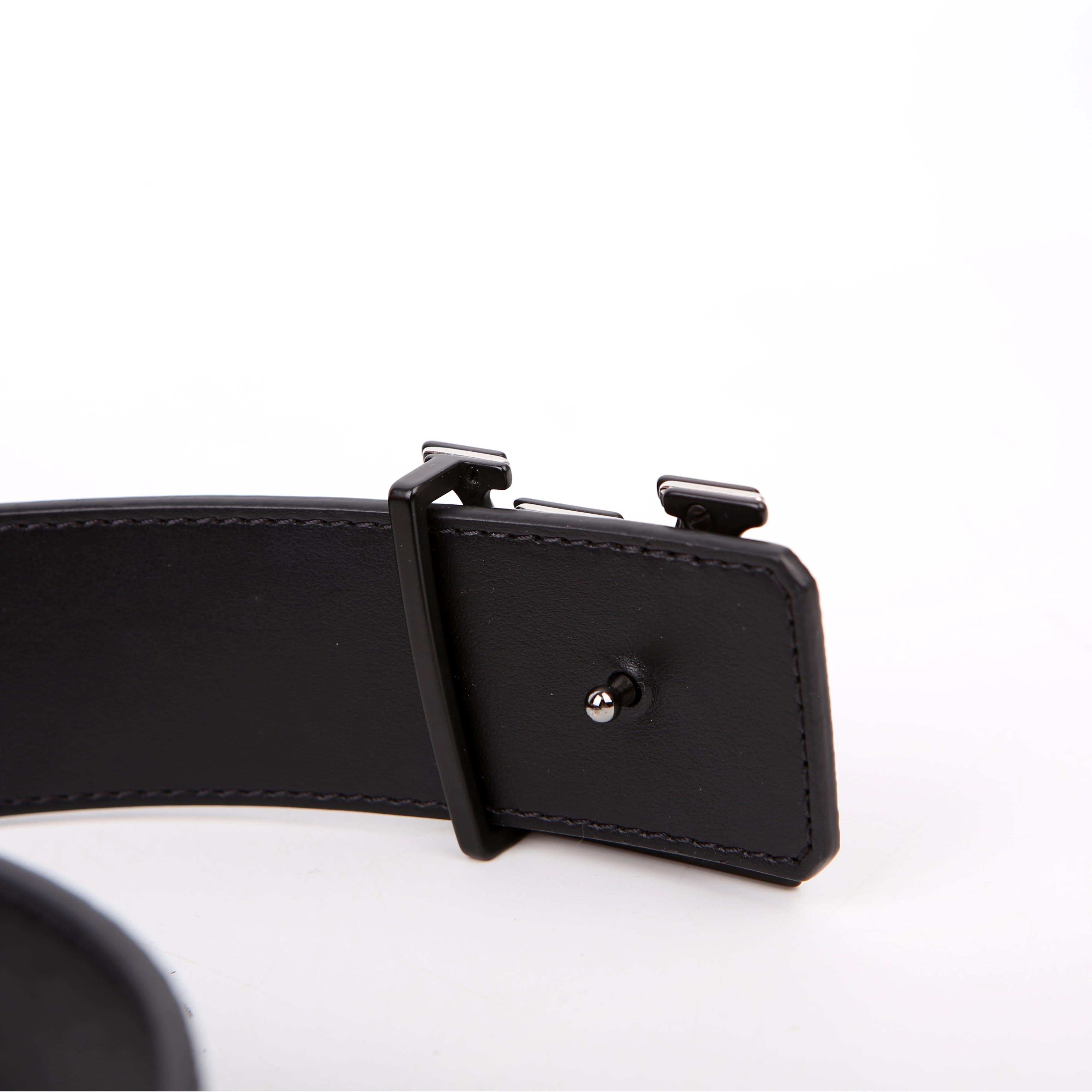 LV Initiales 40MM Reversible Leather/Monogram Eclipse Belt Size 85/34