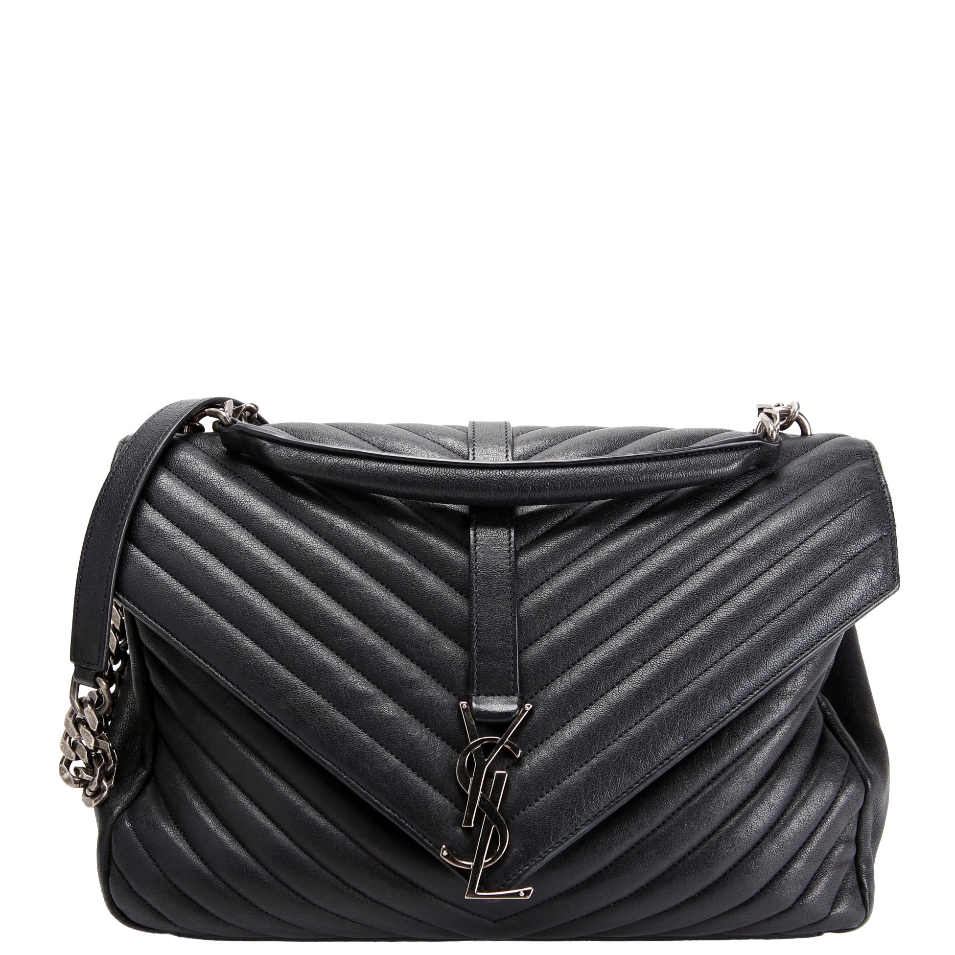SAINT LAURENT College Bag Large 392738 Black
