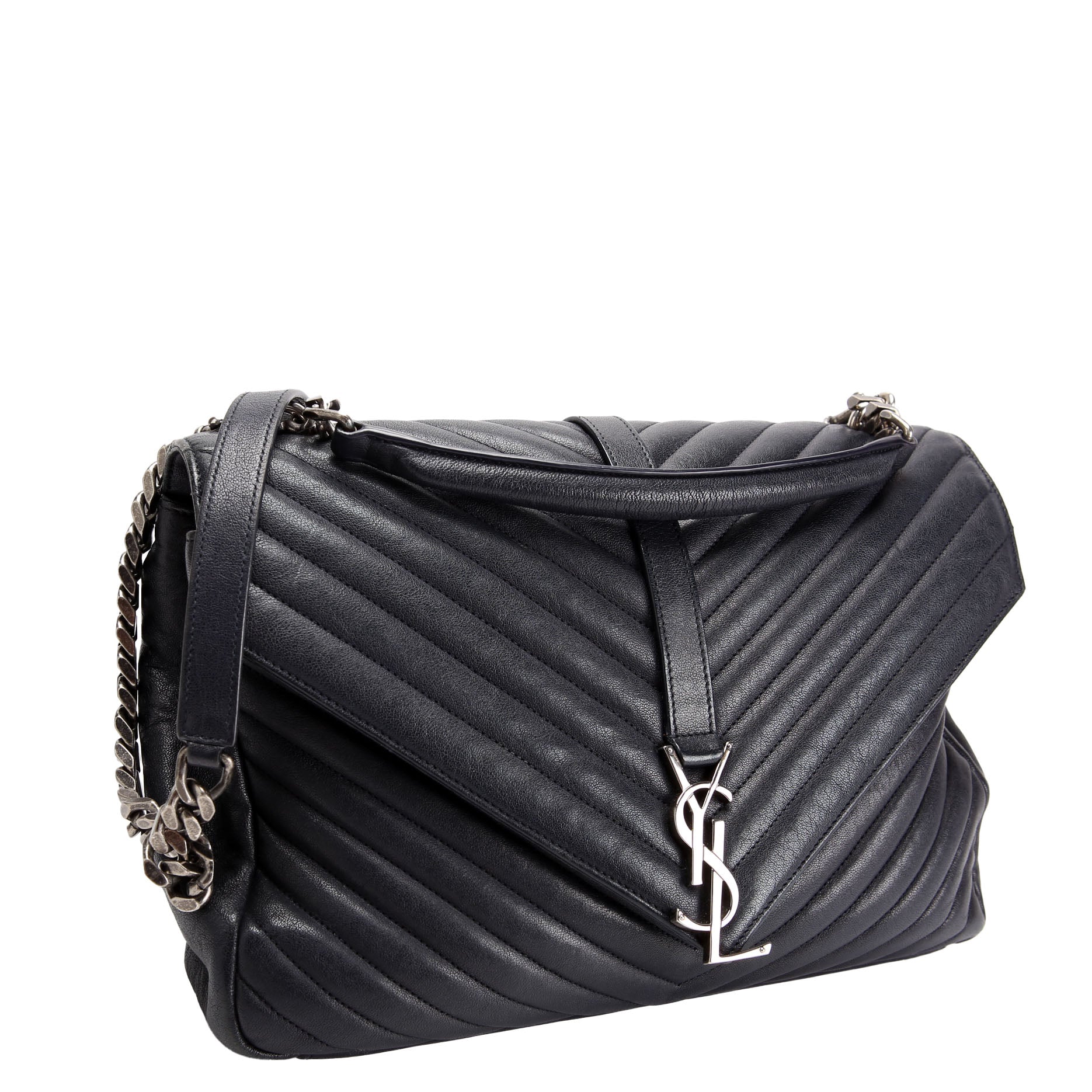 SAINT LAURENT College Bag Large 392738 Black