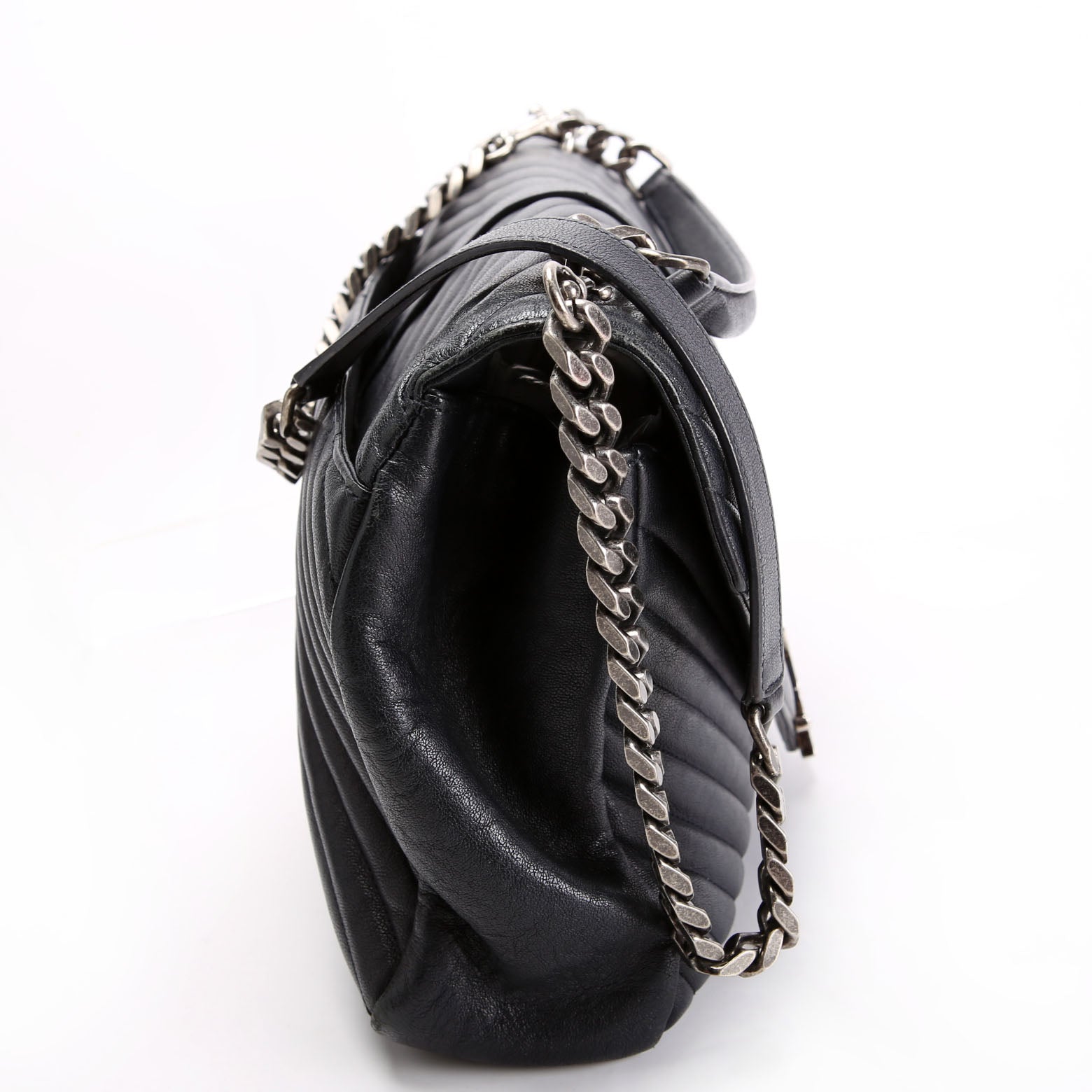 SAINT LAURENT College Bag Large 392738 Black