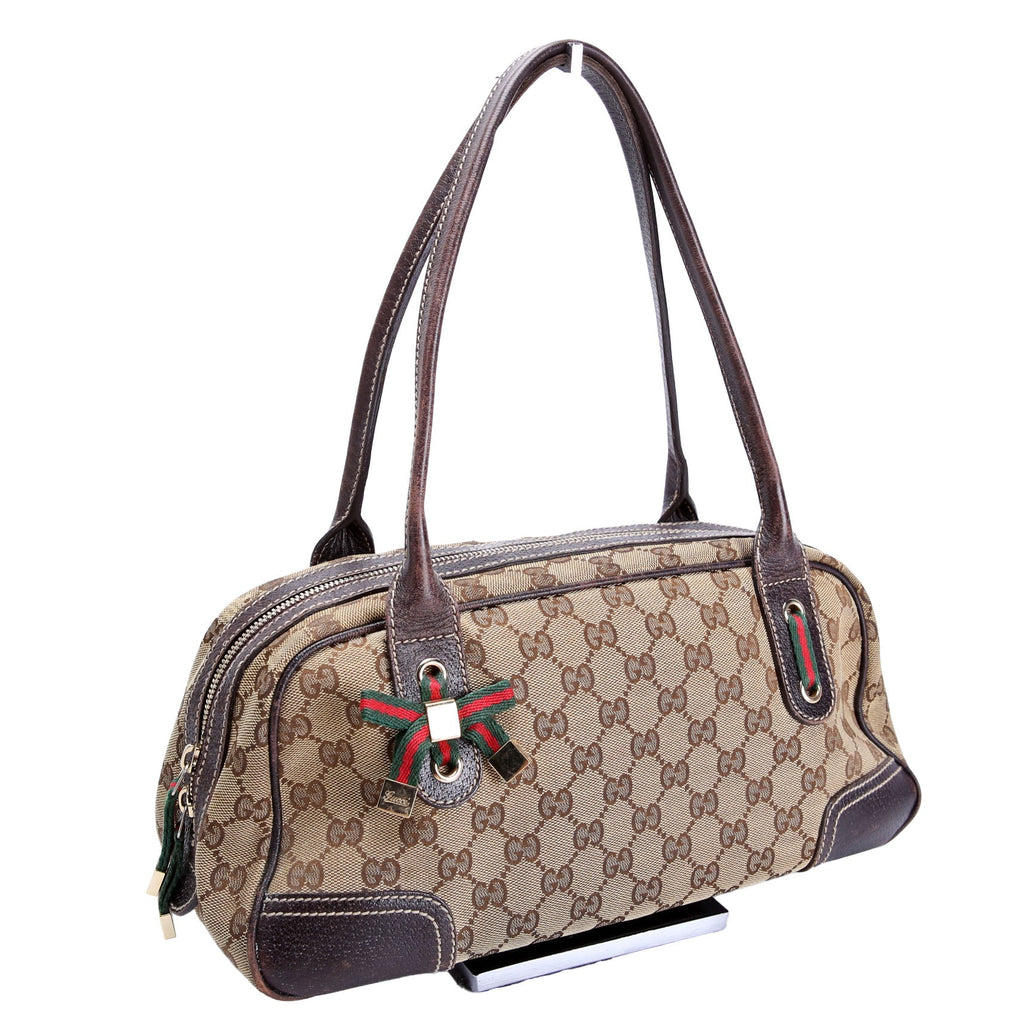 161720 GG Canvas Princy Boston Bag