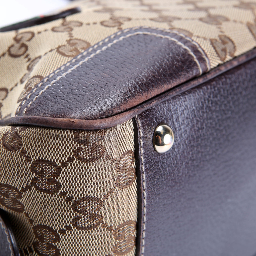 161720 GG Canvas Princy Boston Bag