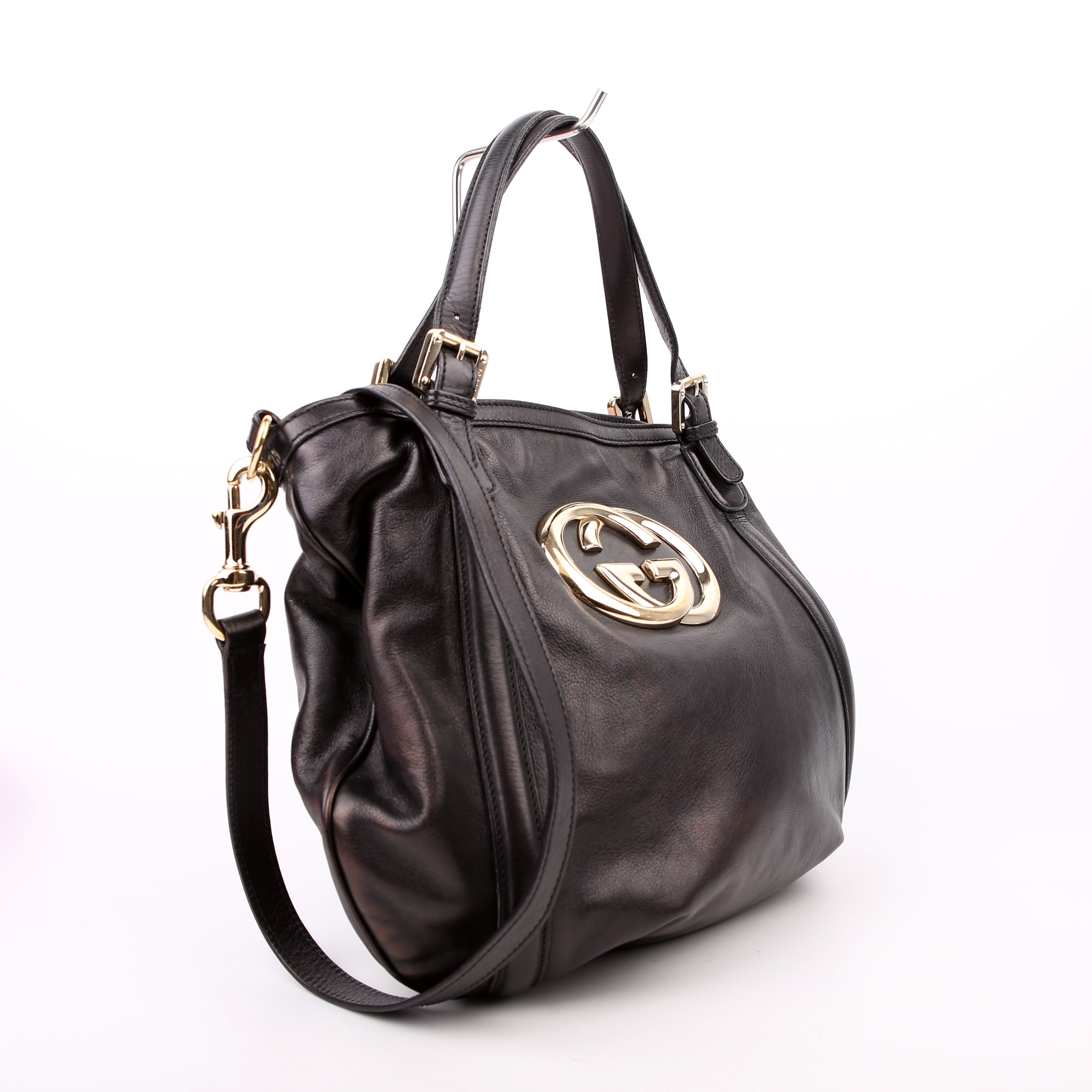 Gucci 162886 Britt Hobo Black