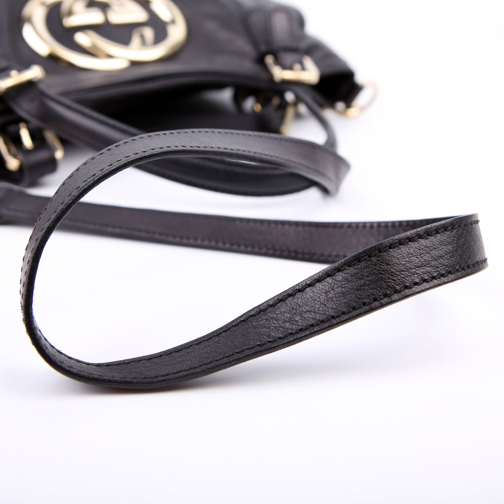 Gucci 162886 Britt Hobo Black